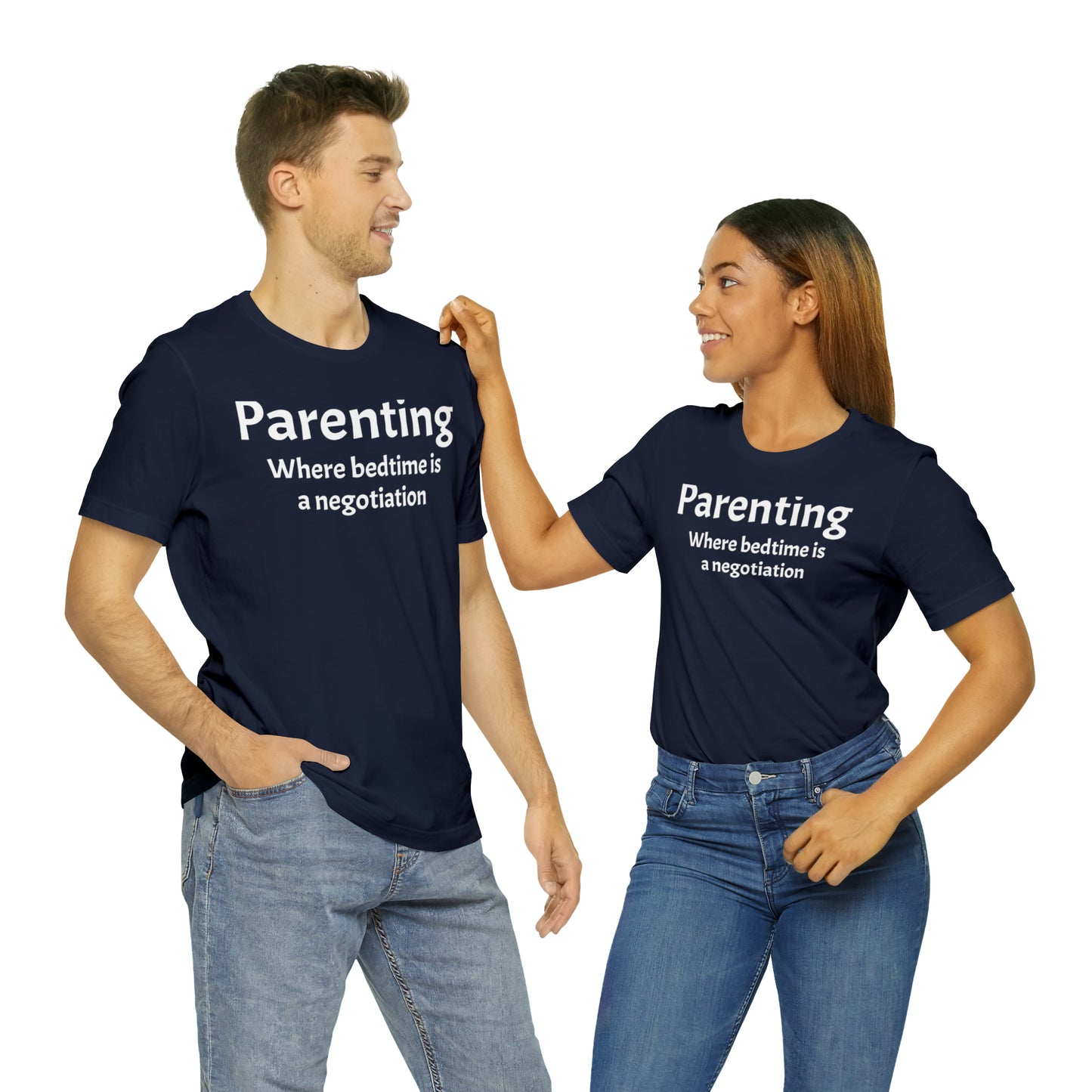 Parenting Bedtime Negotiation - T-Shirt - Cool Father’s Day Shirt - Funny Dad Shirt - Father Figure Shirt - Moms - Mothers - Parenting