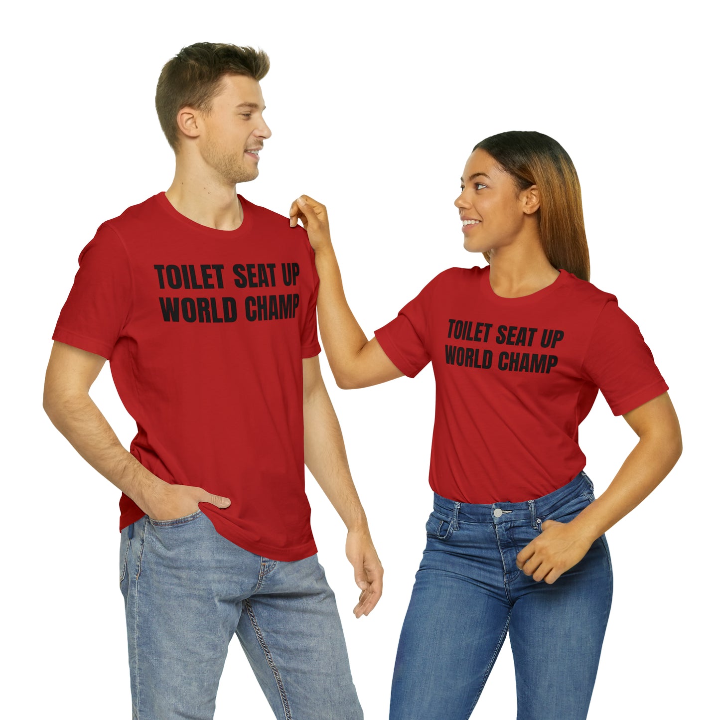 Toilet Seat Up World Champ Shirt - T-Shirt - Cool Father’s Day Shirt - Funny Dad Shirt - Father Figure Shirt - Entrepreneur - Parenting - Men