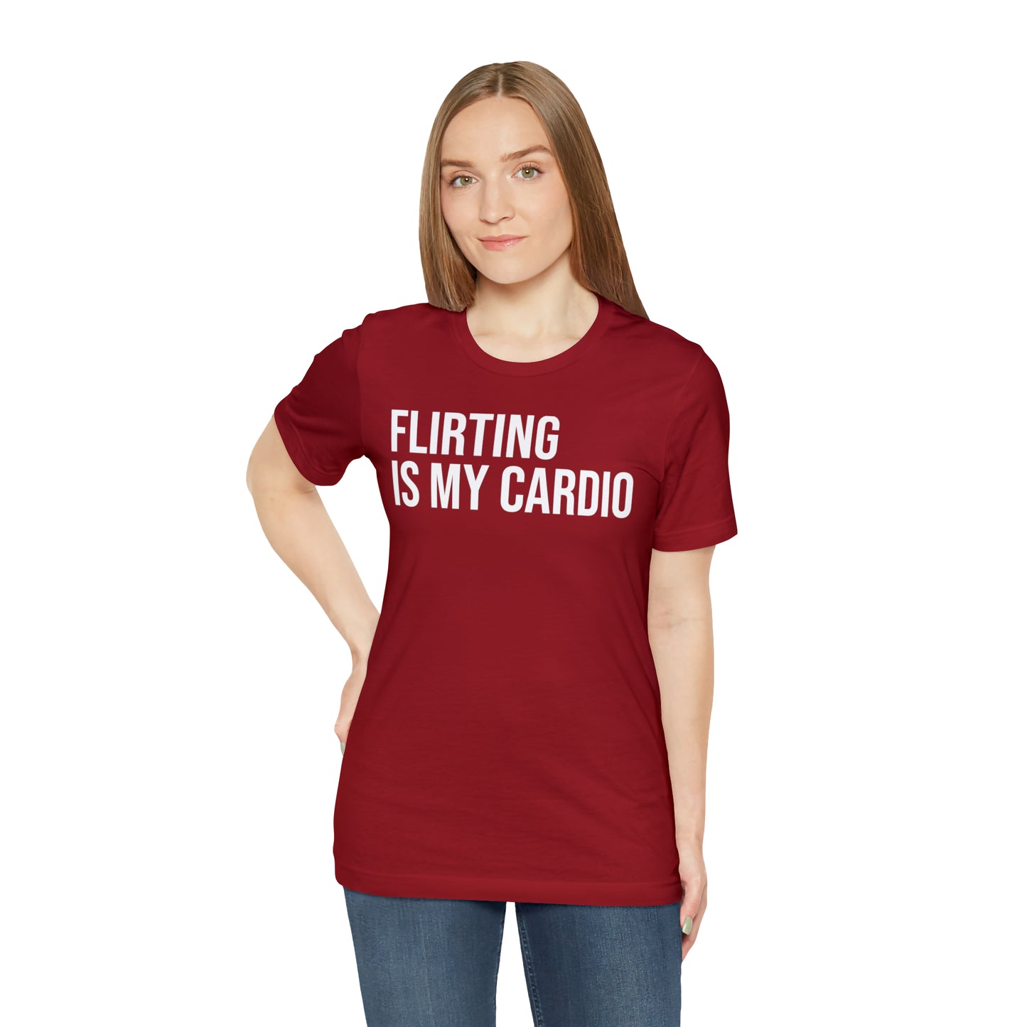 Flirting is My Cardio Shirt - T-Shirt - Cool Father’s Day Shirt - Funny Dad Shirt - Father Figure Shirt - Entrepreneur - Parenting - Mom - Mothers