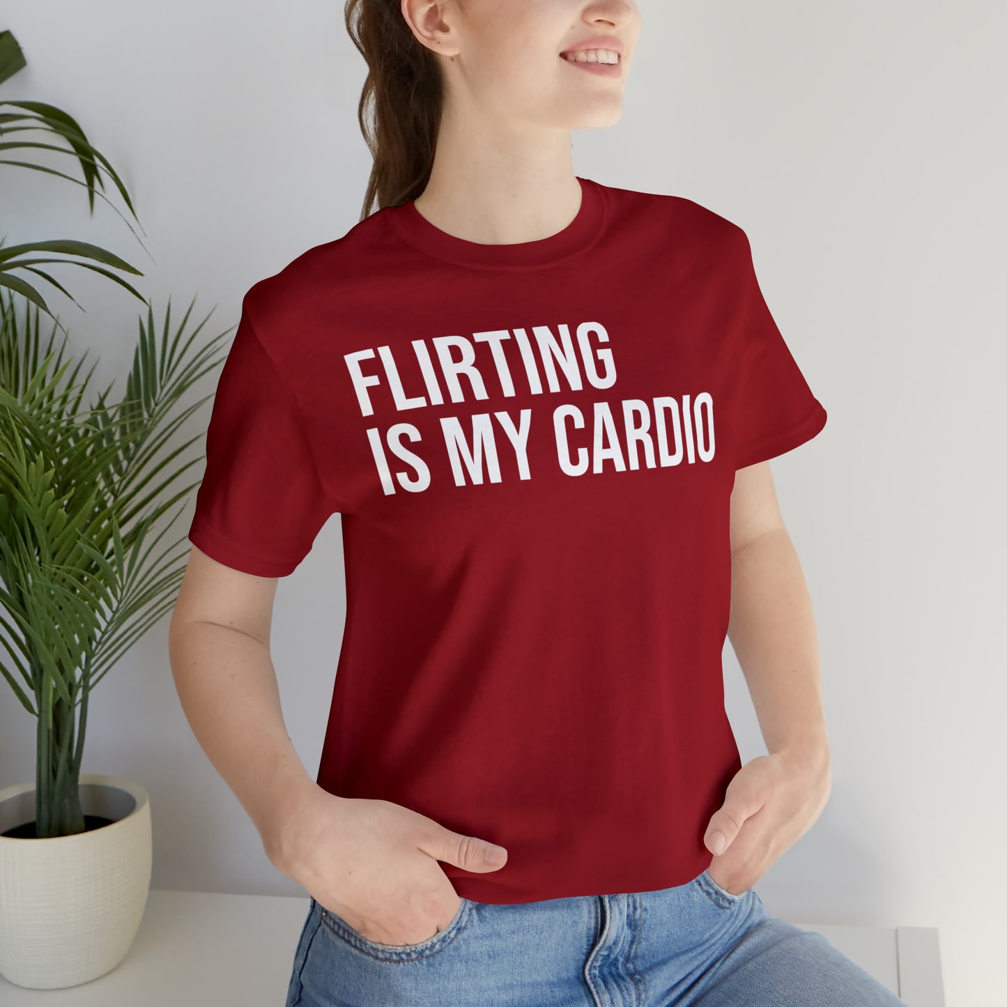 Flirting is My Cardio Shirt - T-Shirt - Cool Father’s Day Shirt - Funny Dad Shirt - Father Figure Shirt - Entrepreneur - Parenting - Mom - Mothers