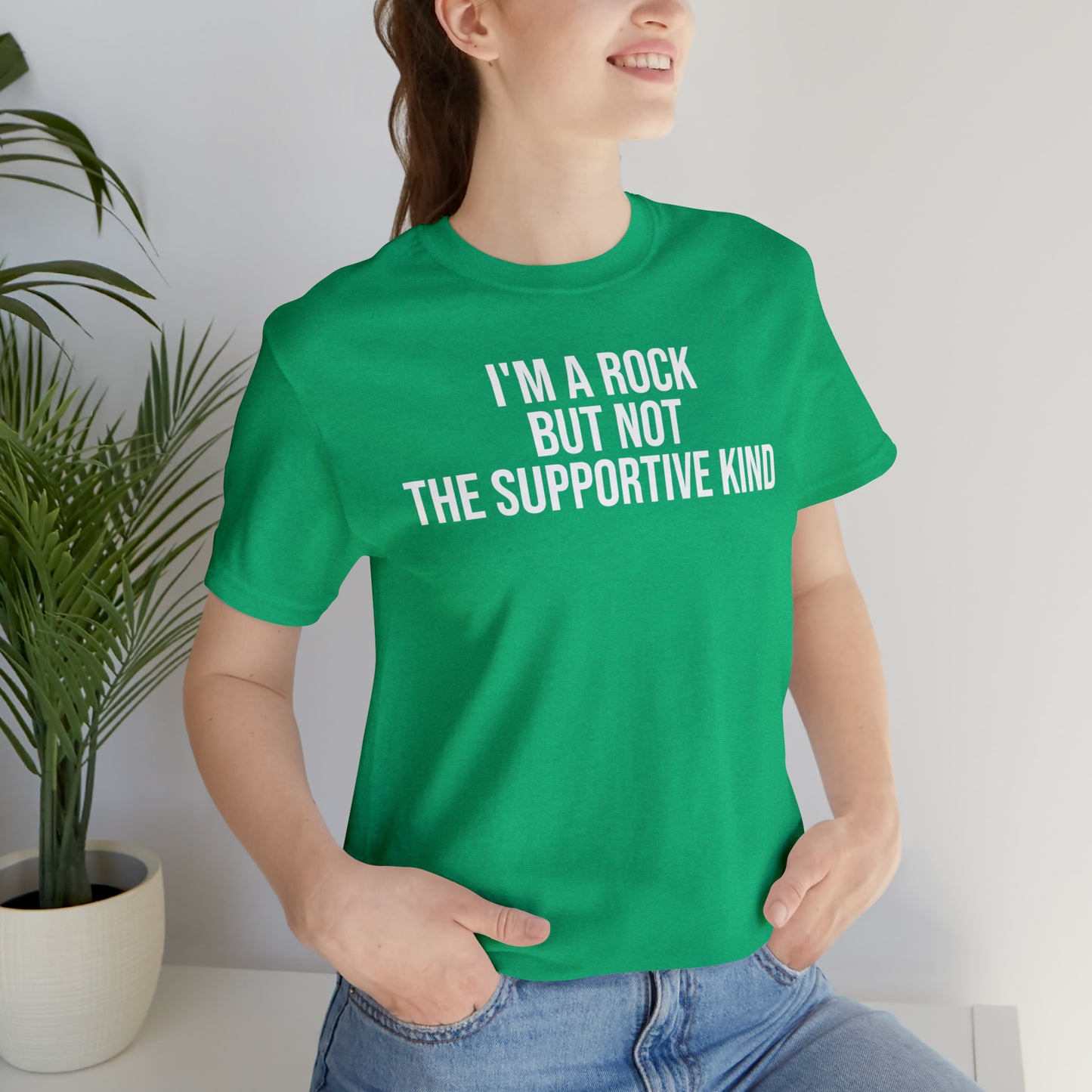 I'm A Rock but Not the Supportive Kind Shirt - T-Shirt - Cool Father’s Day Shirt - Funny Dad Shirt - Father Figure Shirt - Entrepreneur - Parenting - Mom - Mothers