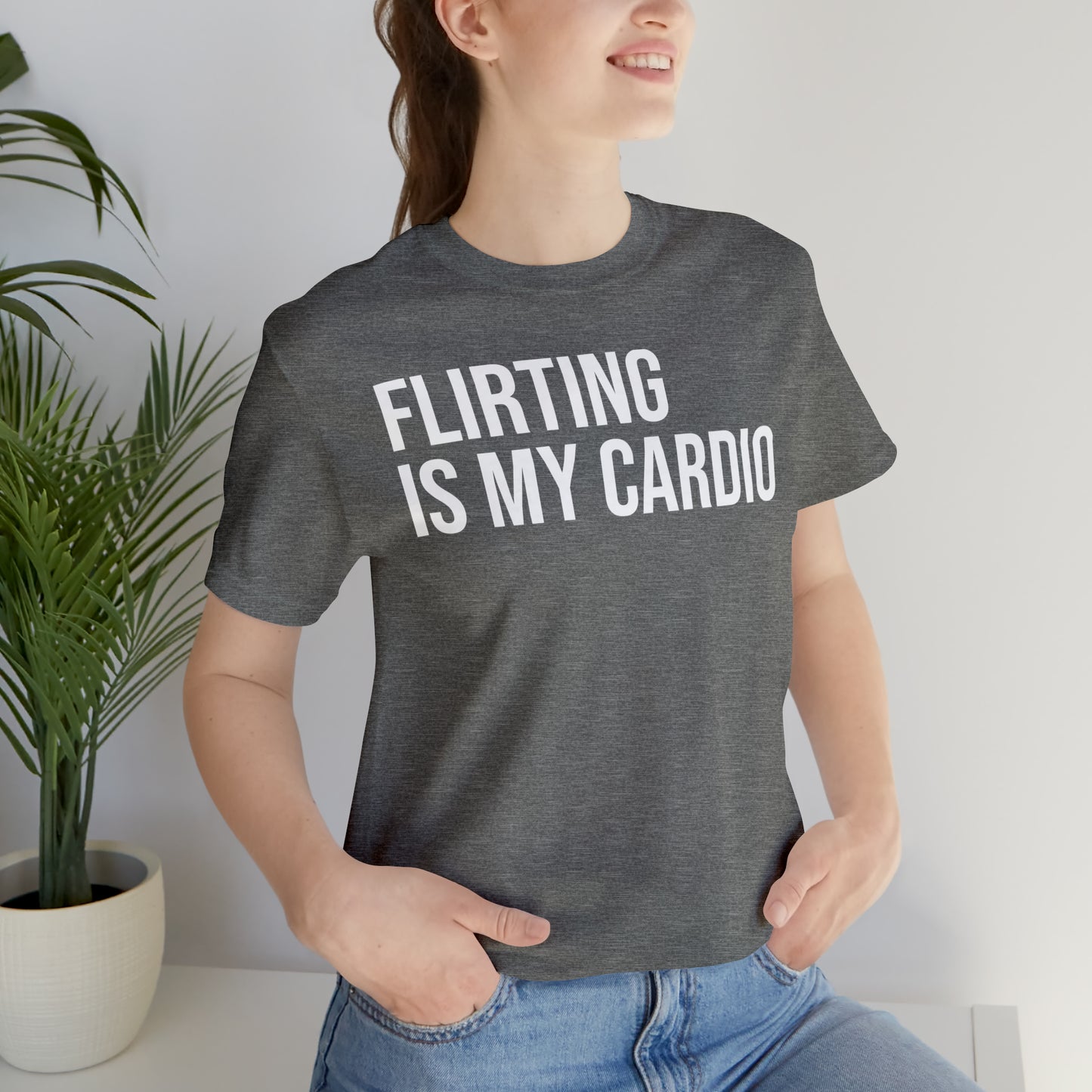 Flirting is My Cardio Shirt - T-Shirt - Cool Father’s Day Shirt - Funny Dad Shirt - Father Figure Shirt - Entrepreneur - Parenting - Mom - Mothers