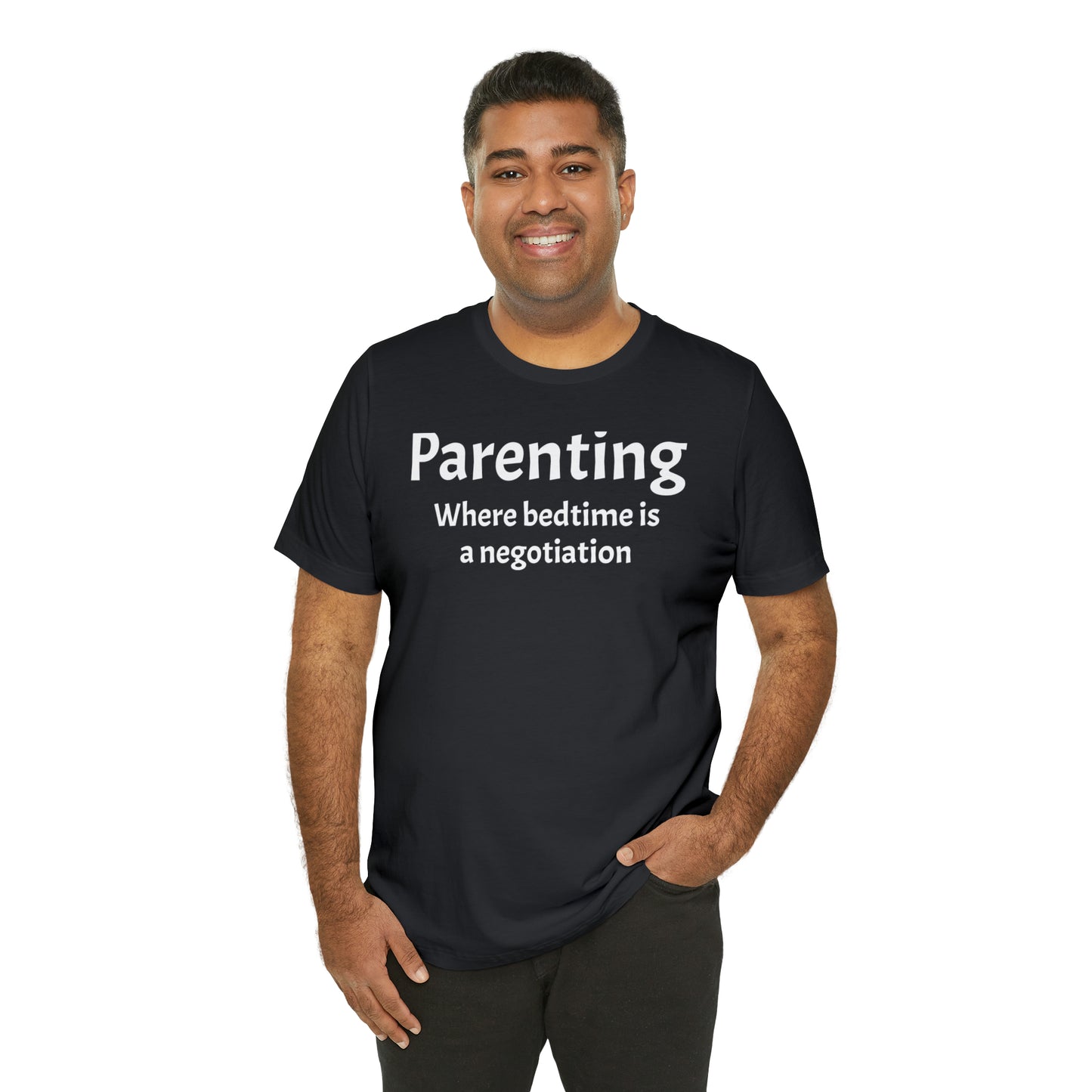 Parenting Bedtime Negotiation - T-Shirt - Cool Father’s Day Shirt - Funny Dad Shirt - Father Figure Shirt - Moms - Mothers - Parenting