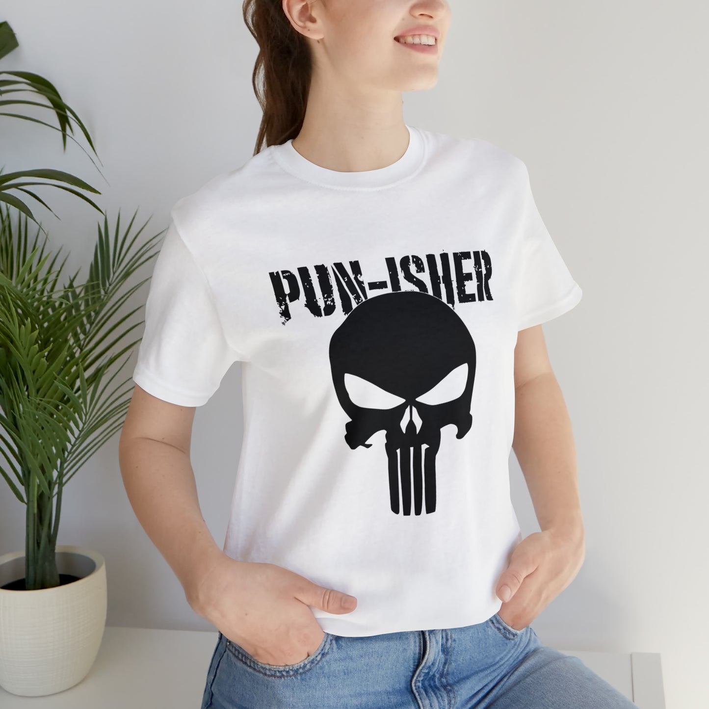 Pun-Isher Punisher Pun Dad Shirt - T-Shirt - Cool Father’s Day Shirt - Funny Dad Shirt - Father Figure Shirt