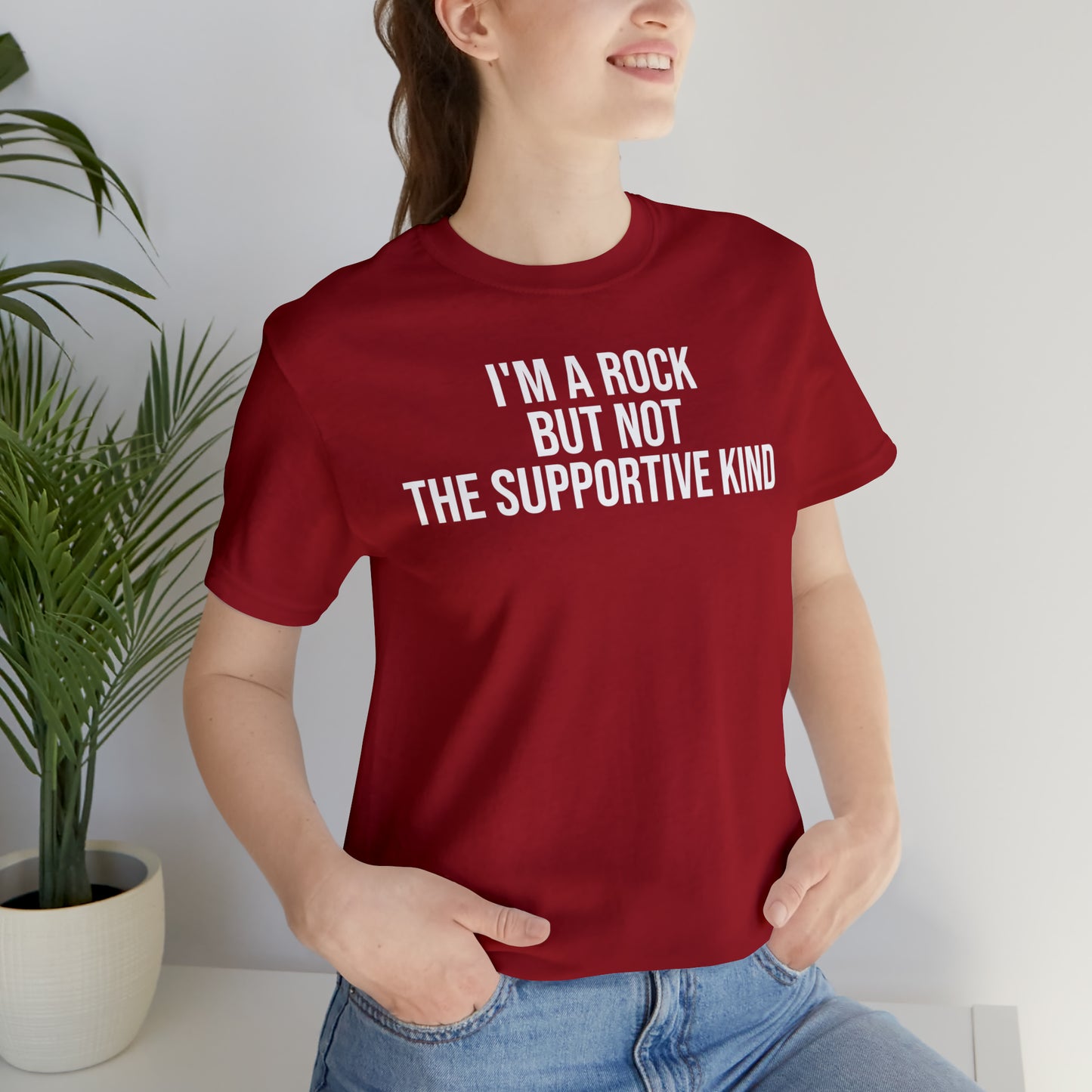 I'm A Rock but Not the Supportive Kind Shirt - T-Shirt - Cool Father’s Day Shirt - Funny Dad Shirt - Father Figure Shirt - Entrepreneur - Parenting - Mom - Mothers