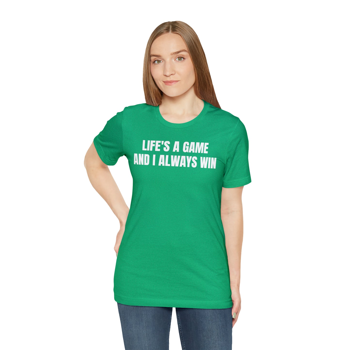 Life's A Game I Always Win Shirt - T-Shirt - Cool Father’s Day Shirt - Funny Dad Shirt - Father Figure Shirt - Entrepreneur - Parenting