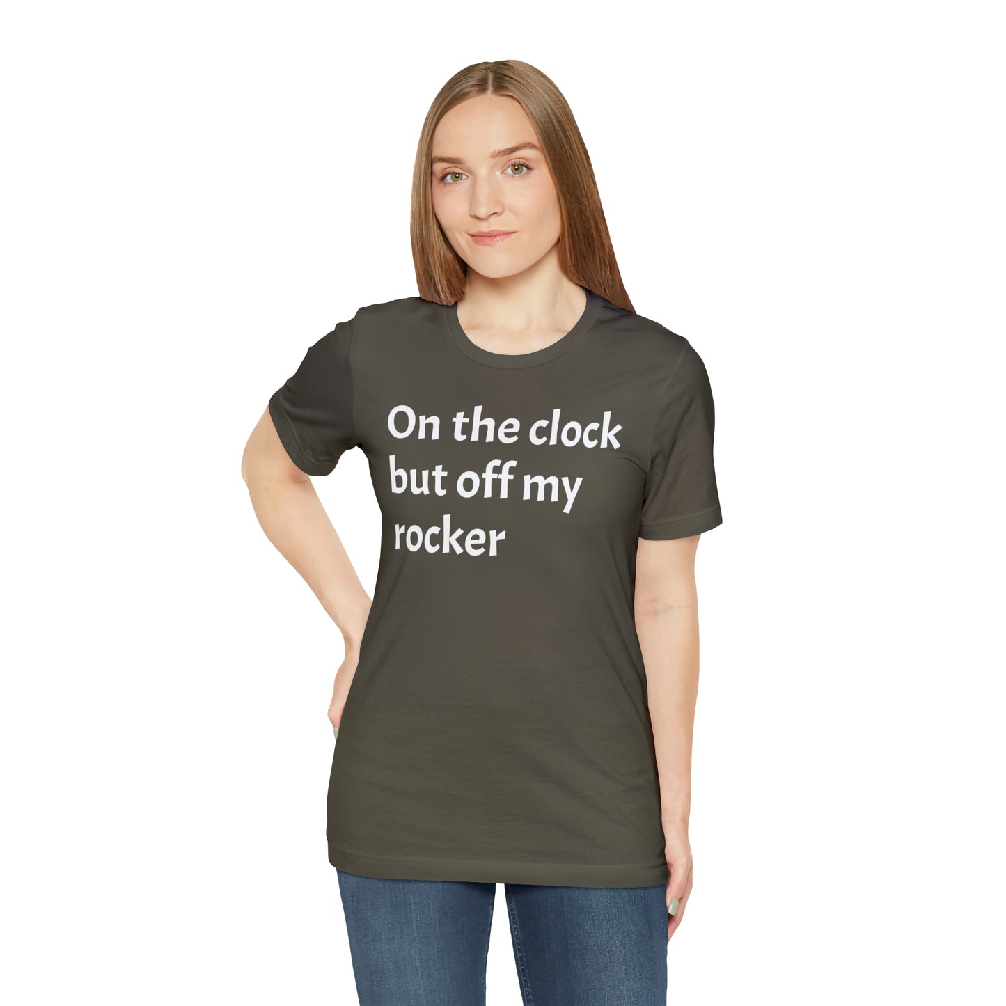 On the Clock Off My Rocker Funny Shirt - T-Shirt - Cool Father’s Day Shirt - Funny Dad Shirt - Mother's Shirt - Mom Shirt