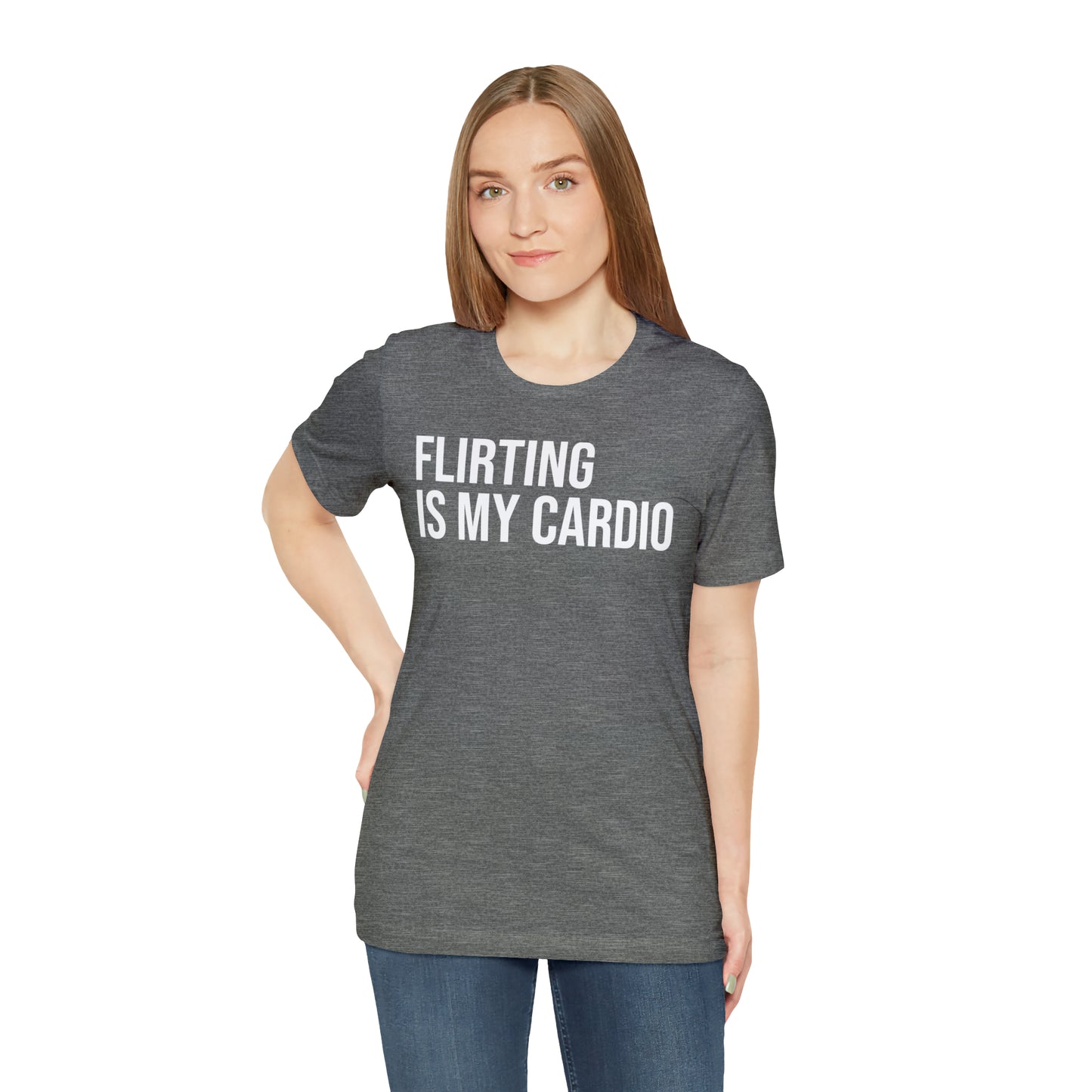 Flirting is My Cardio Shirt - T-Shirt - Cool Father’s Day Shirt - Funny Dad Shirt - Father Figure Shirt - Entrepreneur - Parenting - Mom - Mothers