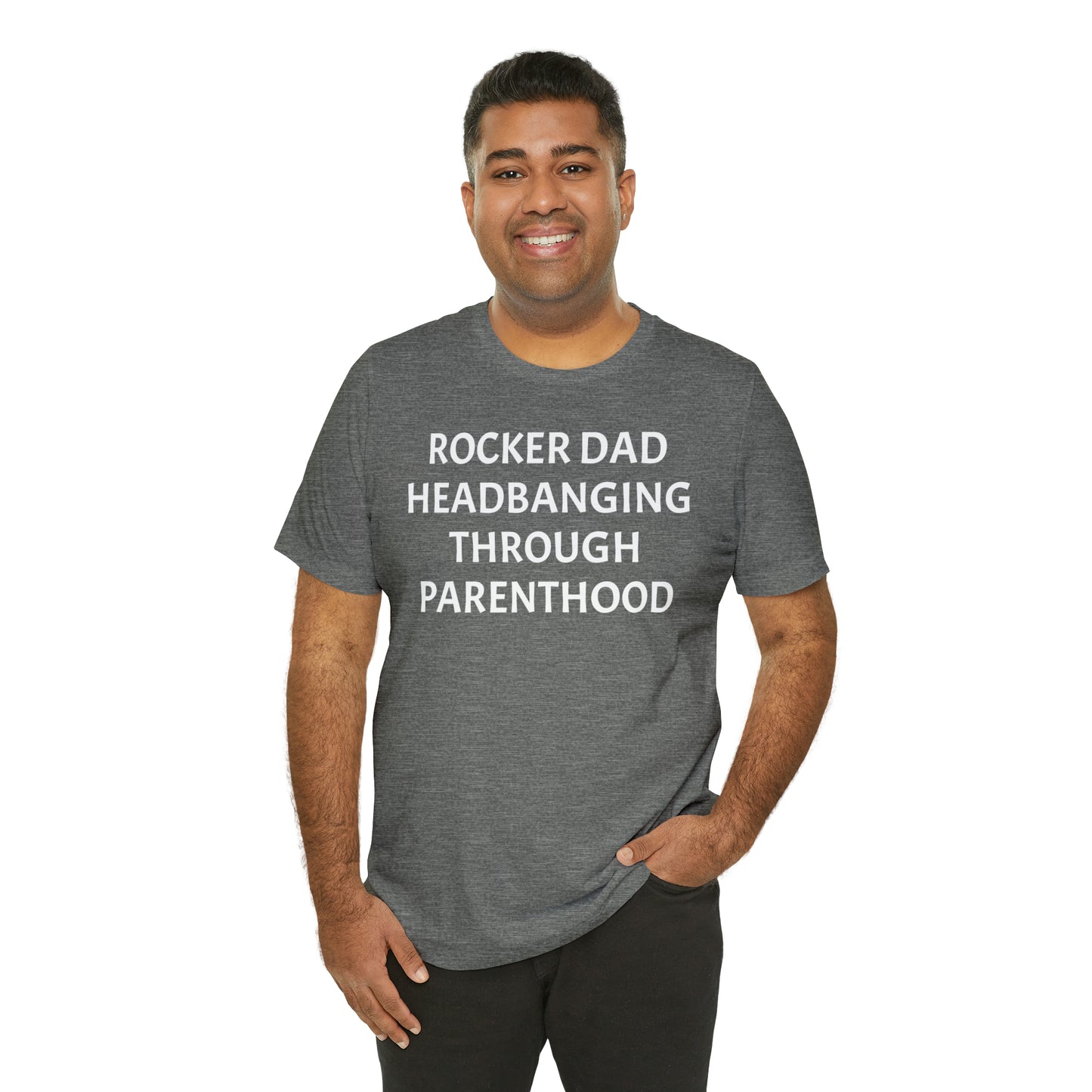 Rocker Dad Headbanging Parenthood - T-Shirt - Cool Father’s Day Shirt - Funny Dad Shirt - Father Figure Shirt - Entrepreneur -  Parenting