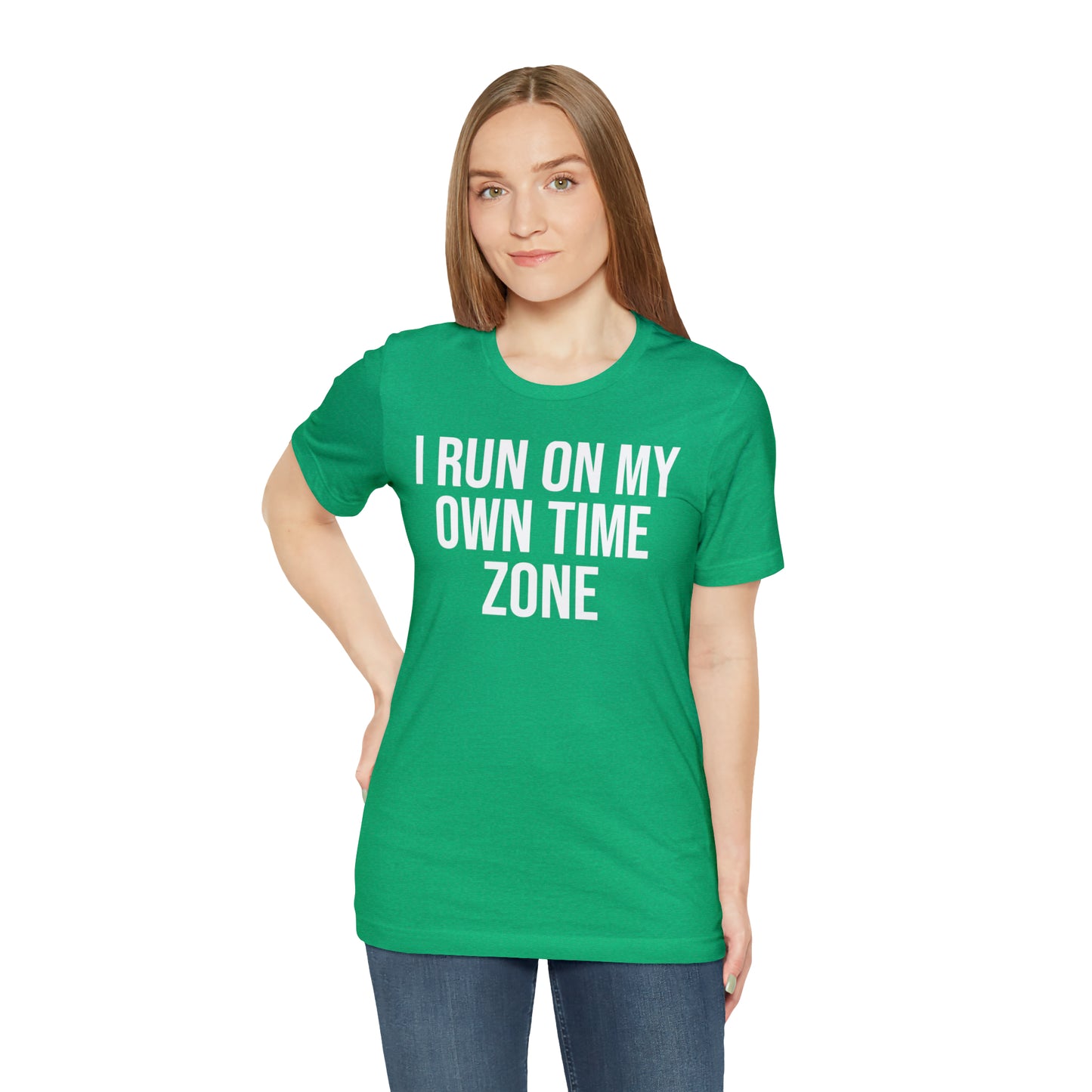 I Run On My Own Time Zone Shirt - T-Shirt - Cool Father’s Day Shirt - Funny Dad Shirt - Father Figure Shirt - Entrepreneur - Parenting