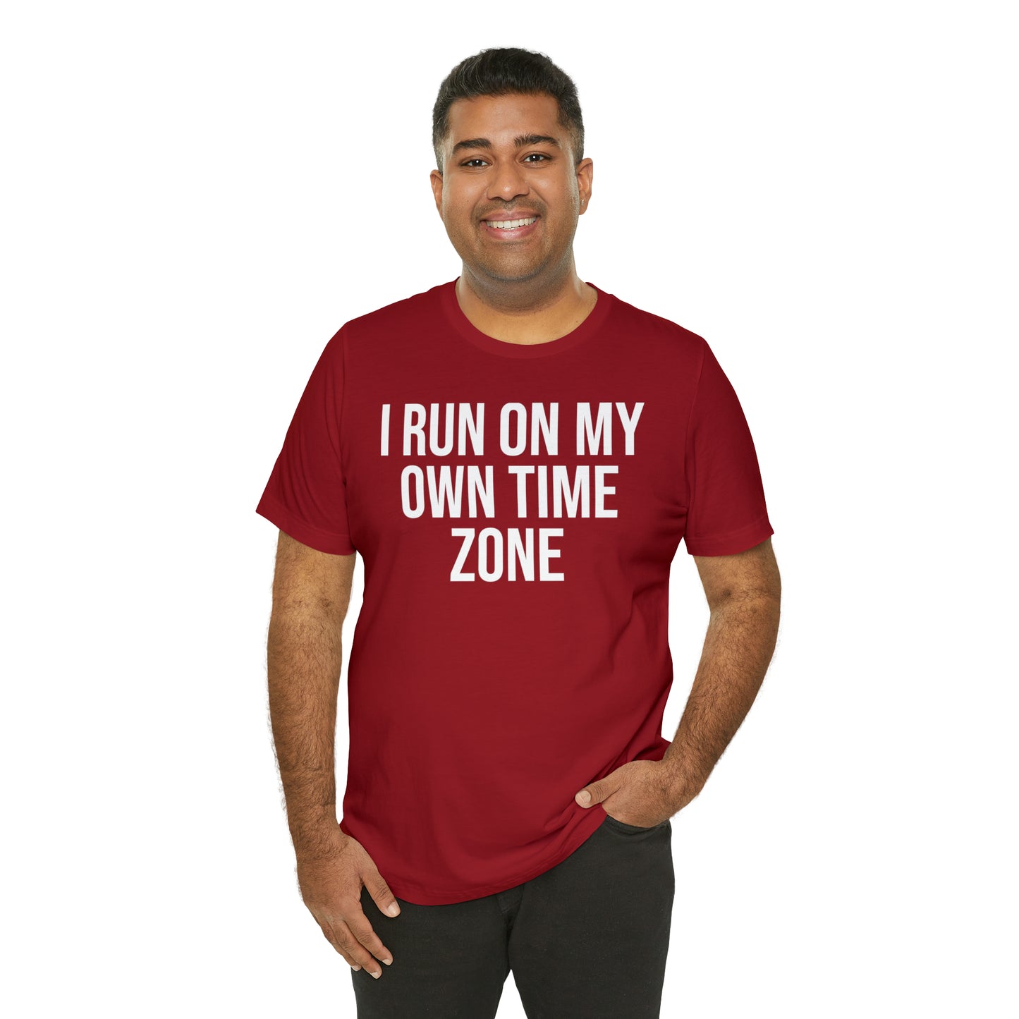 I Run On My Own Time Zone Shirt - T-Shirt - Cool Father’s Day Shirt - Funny Dad Shirt - Father Figure Shirt - Entrepreneur - Parenting