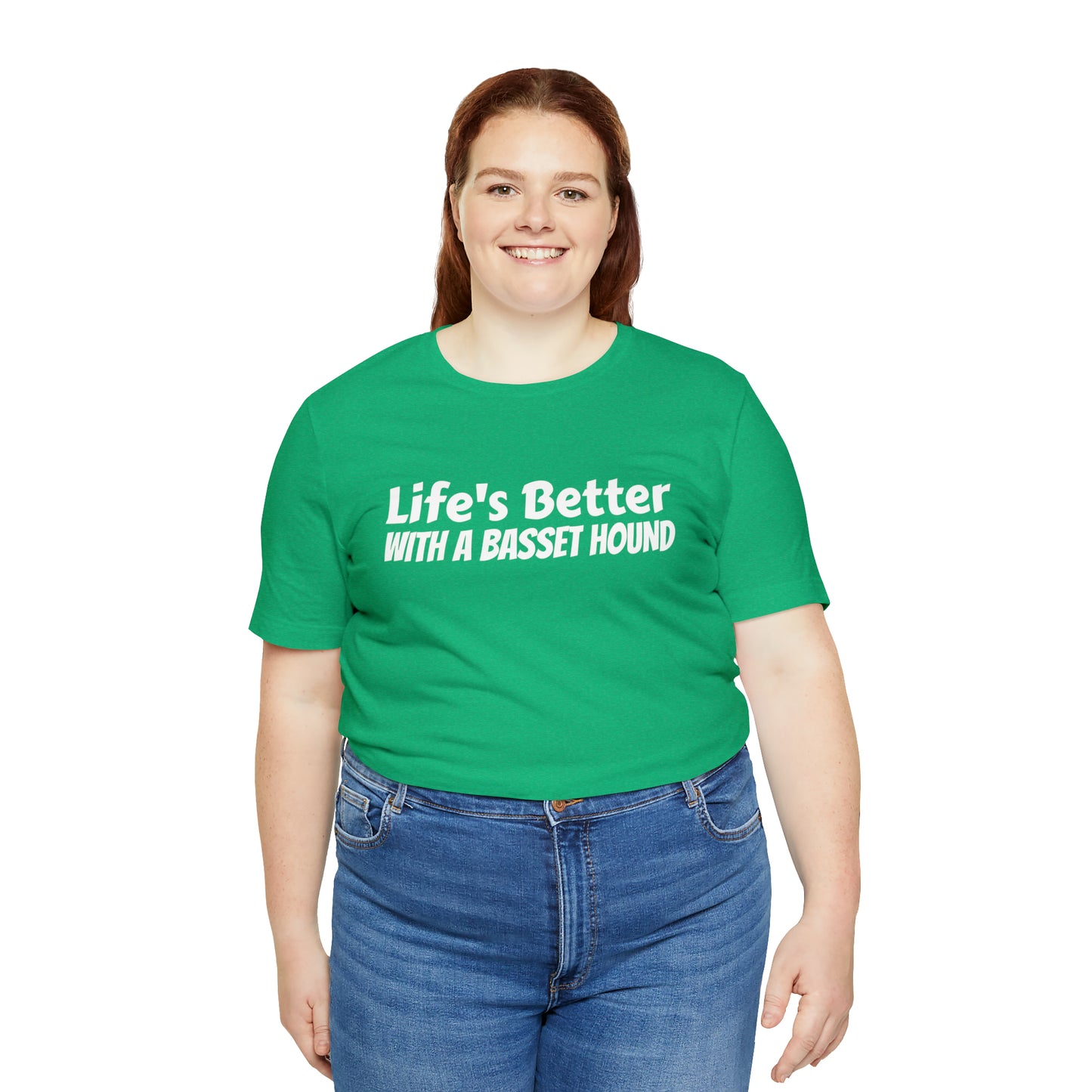 Life's Better with a Basset Dad Shirt - T-Shirt - Cool Father’s Day Shirt - Funny Dad Shirt - Father Figure Shirt