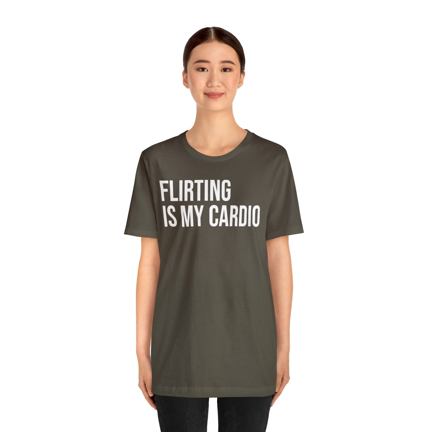 Flirting is My Cardio Shirt - T-Shirt - Cool Father’s Day Shirt - Funny Dad Shirt - Father Figure Shirt - Entrepreneur - Parenting - Mom - Mothers