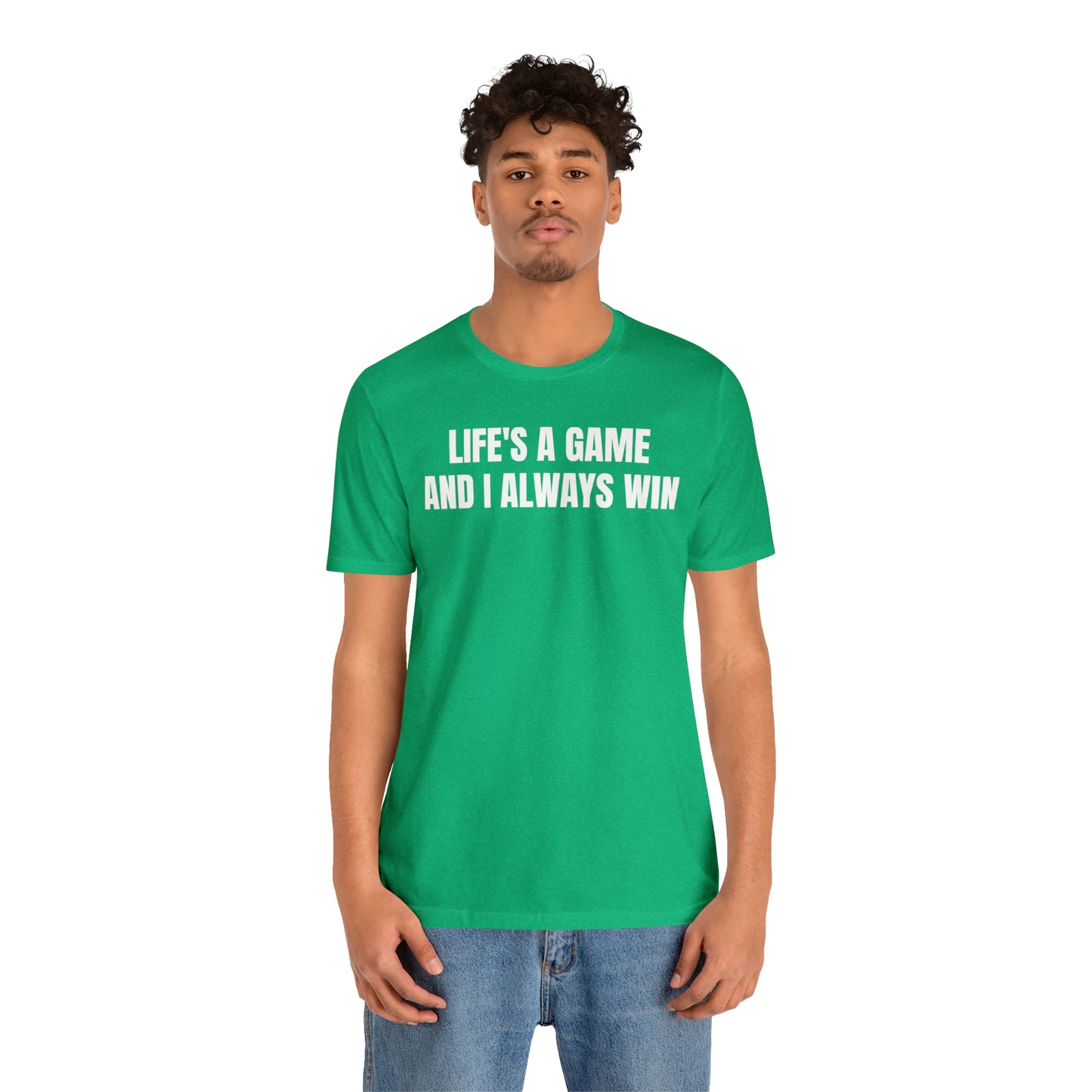 Life's A Game I Always Win Shirt - T-Shirt - Cool Father’s Day Shirt - Funny Dad Shirt - Father Figure Shirt - Entrepreneur - Parenting