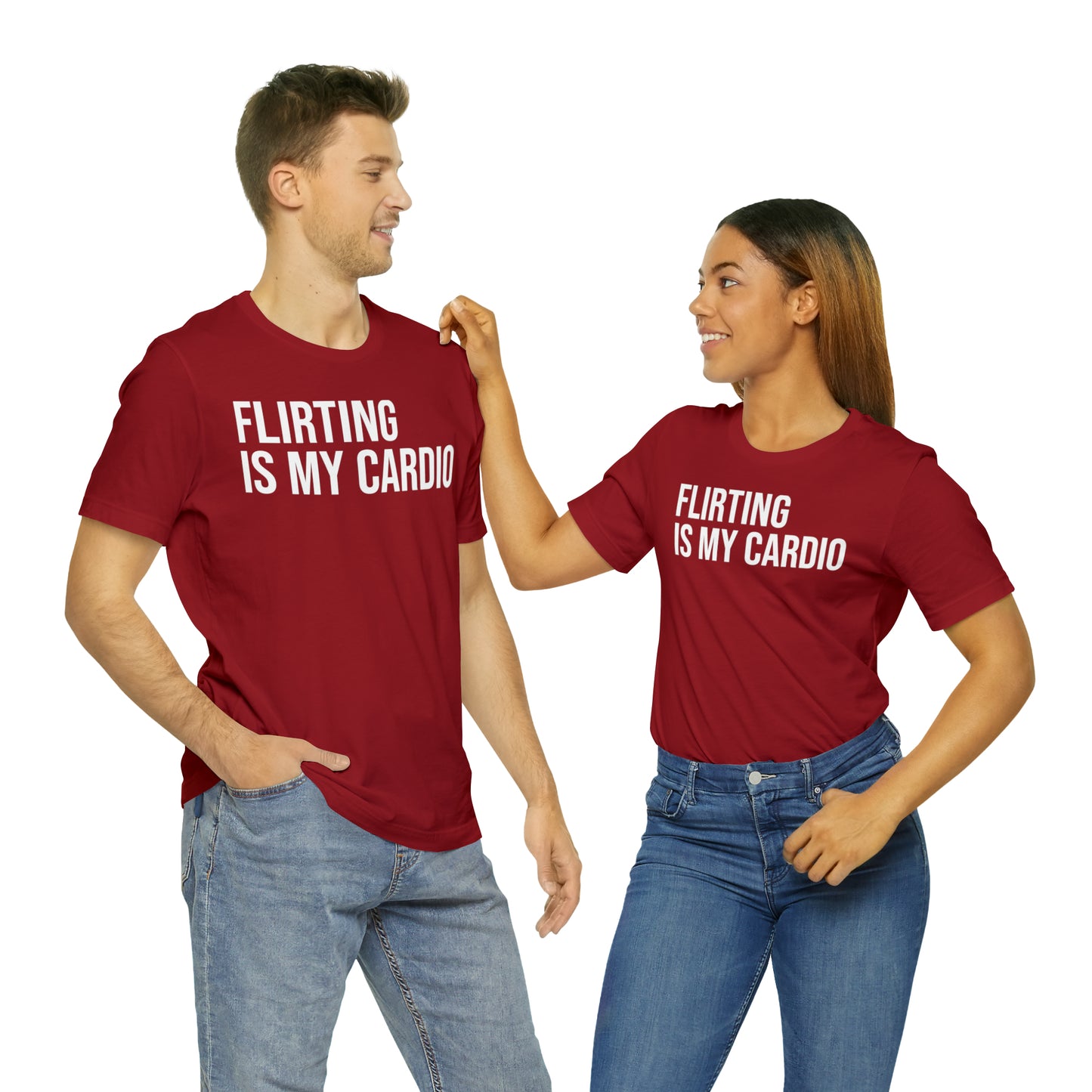 Flirting is My Cardio Shirt - T-Shirt - Cool Father’s Day Shirt - Funny Dad Shirt - Father Figure Shirt - Entrepreneur - Parenting - Mom - Mothers