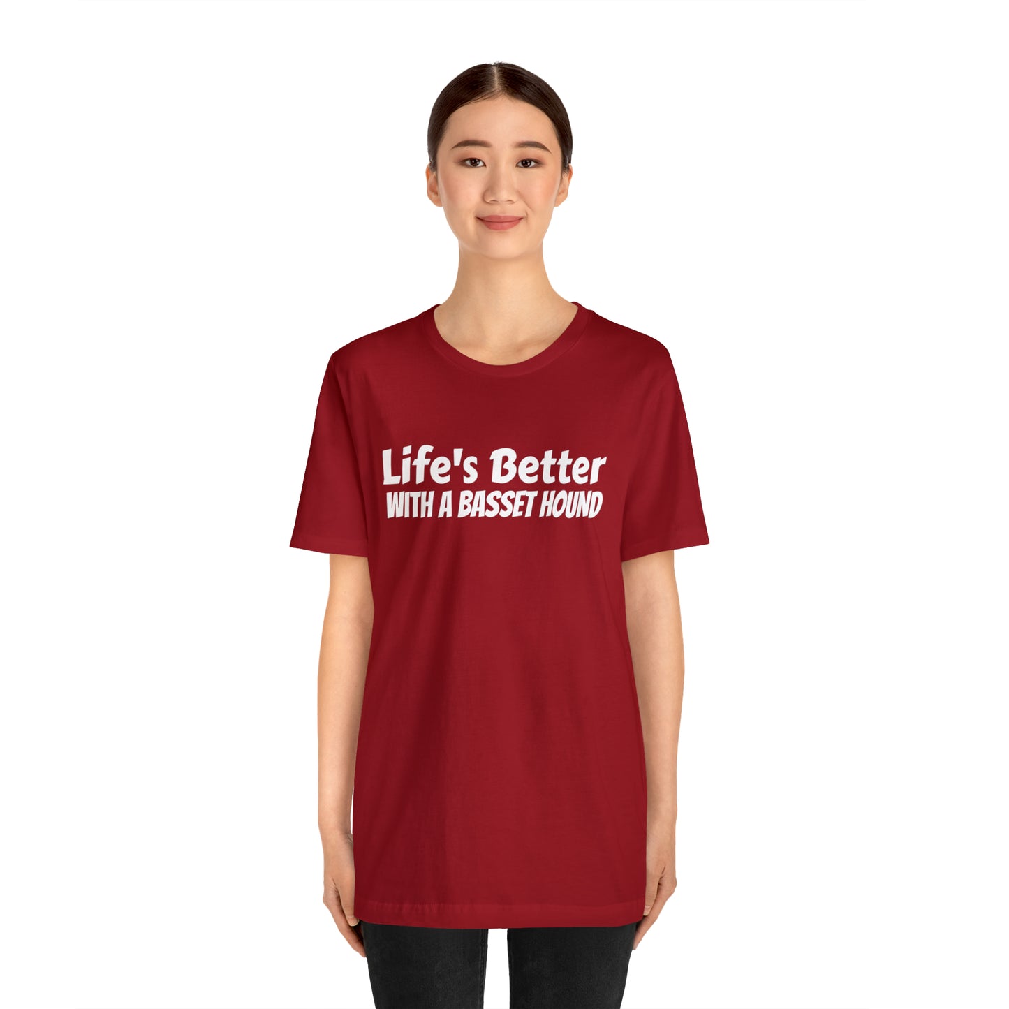 Life's Better with a Basset Dad Shirt - T-Shirt - Cool Father’s Day Shirt - Funny Dad Shirt - Father Figure Shirt