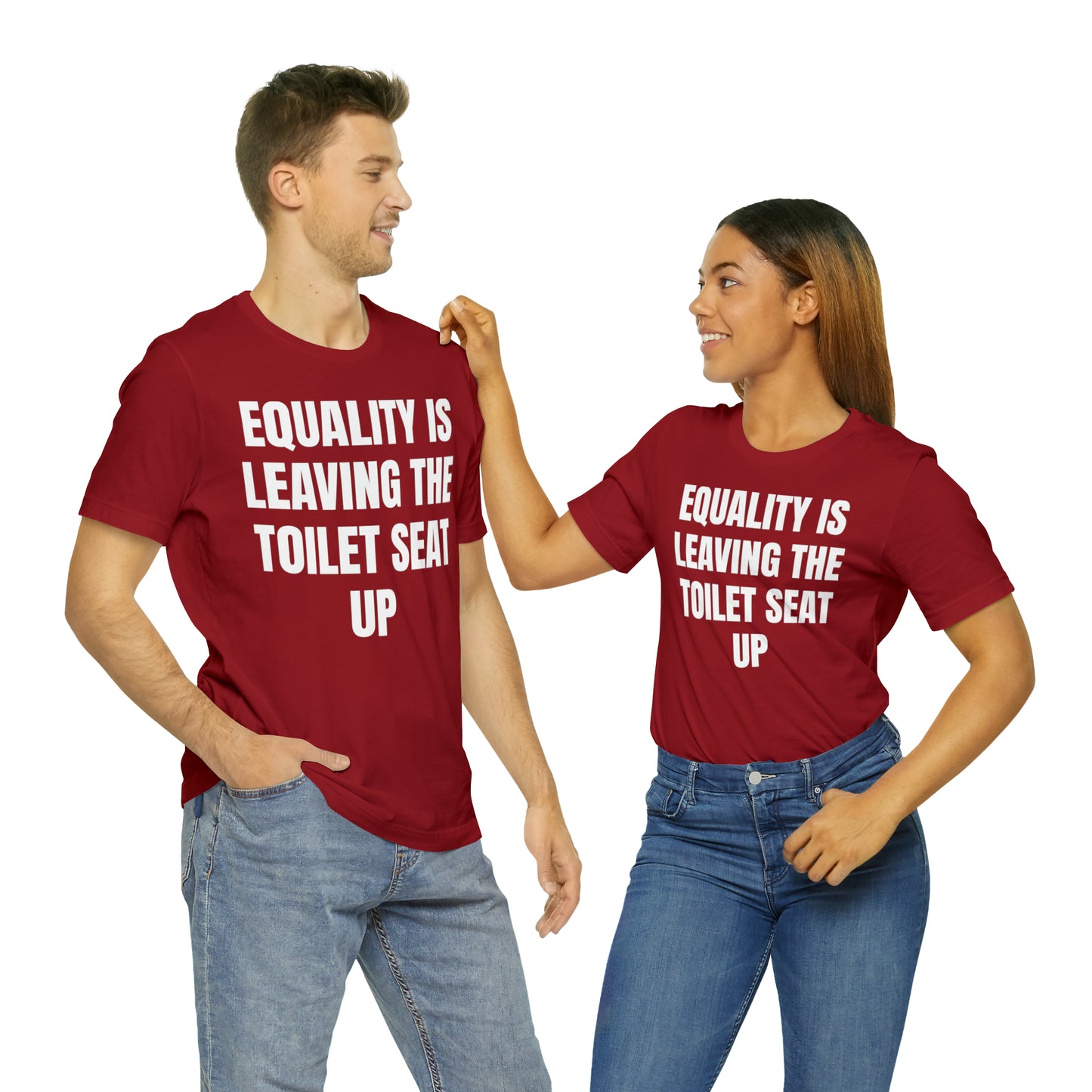 Equality Is Leaving the Toilet Seat Up Shirt - T-Shirt - Cool Father’s Day Shirt - Funny Dad Shirt - Father Figure Shirt - Entrepreneur - Parenting - Men