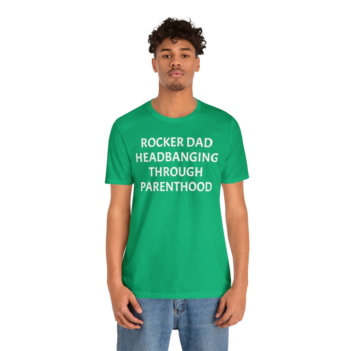 Rocker Dad Headbanging Parenthood - T-Shirt - Cool Father’s Day Shirt - Funny Dad Shirt - Father Figure Shirt - Entrepreneur -  Parenting