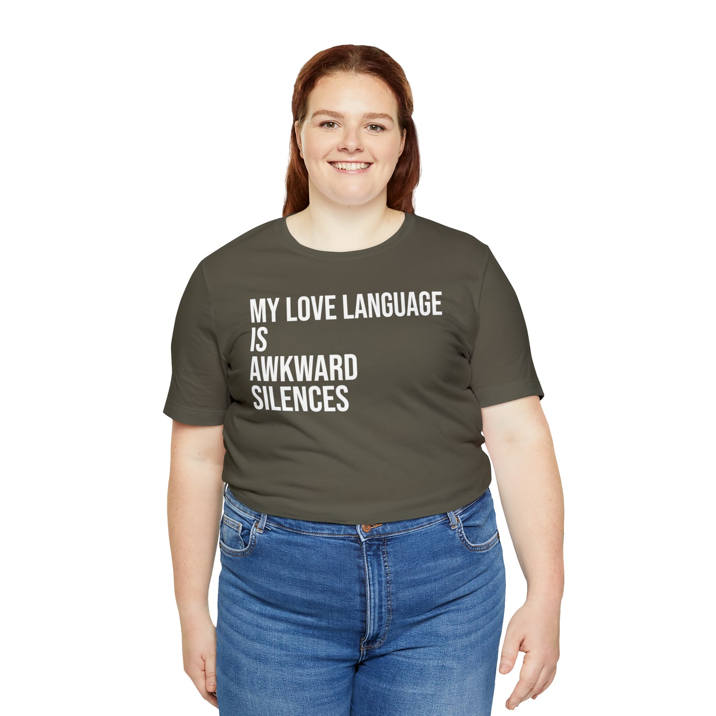 My Love Language Is Awkward Silences Shirt - T-Shirt - Cool Father’s Day Shirt - Funny Dad Shirt - Father Figure Shirt - Entrepreneur - Parenting