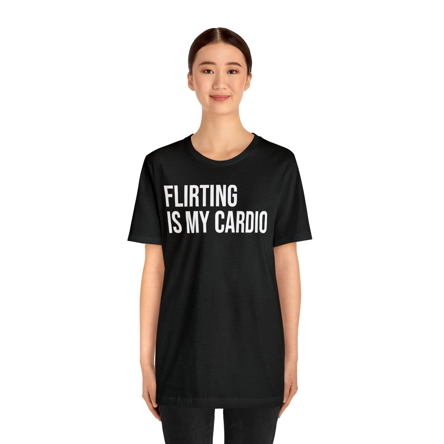 Flirting is My Cardio Shirt - T-Shirt - Cool Father’s Day Shirt - Funny Dad Shirt - Father Figure Shirt - Entrepreneur - Parenting - Mom - Mothers