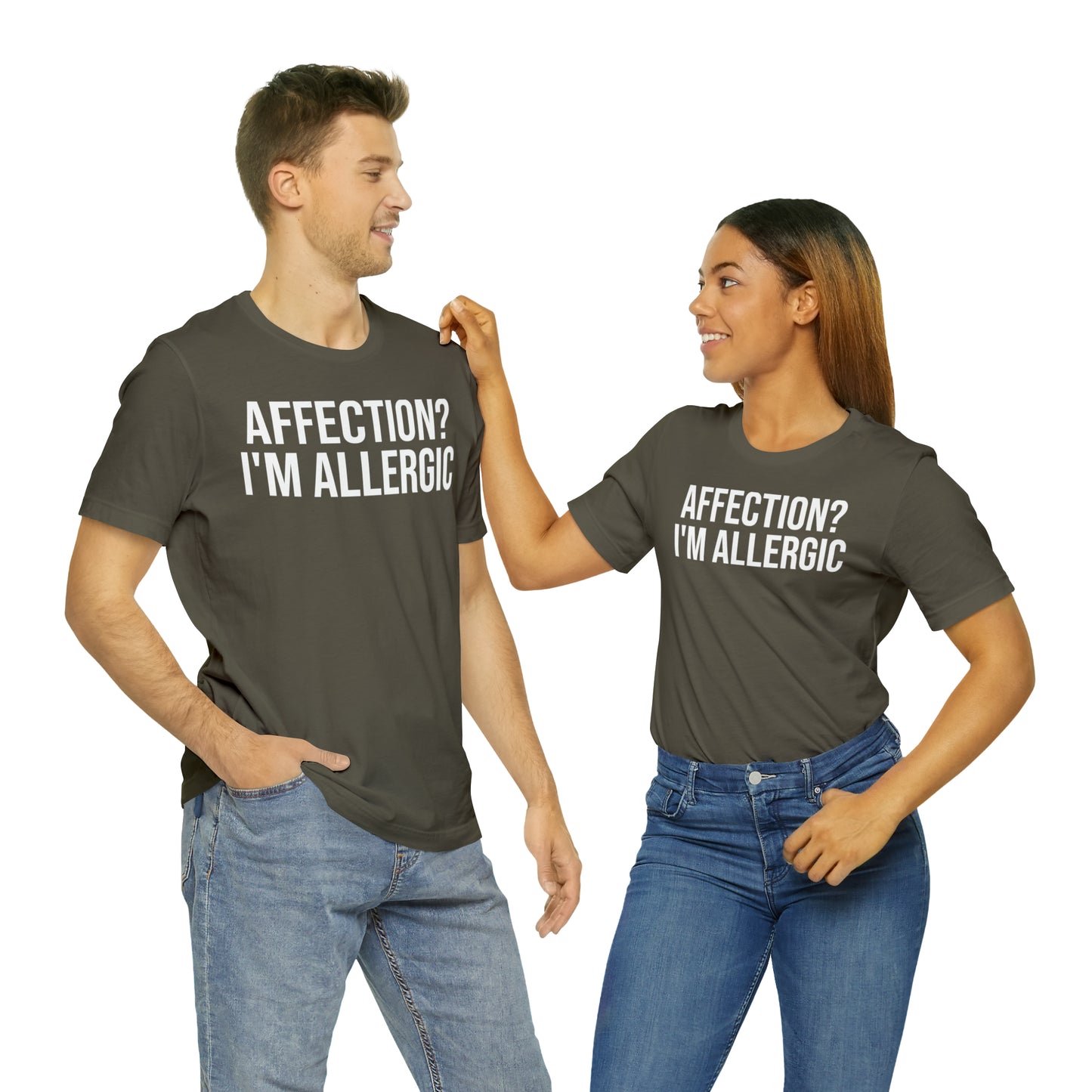 Affection? I'm Allergic Shirt - T-Shirt - Cool Father’s Day Shirt - Funny Dad Shirt - Father Figure Shirt - Entrepreneur - Parenting - Mom - Mothers