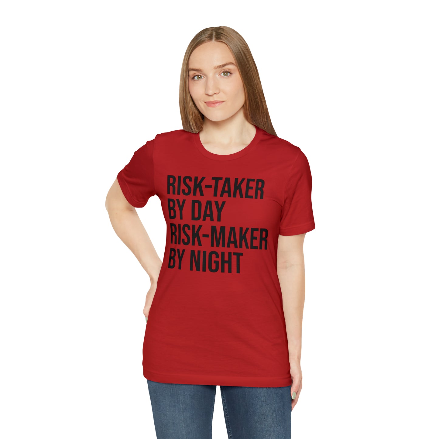 Risk Taker by Day Risk Maker by Night Shirt - T-Shirt - Cool Father’s Day Shirt - Funny Dad Shirt - Father Figure Shirt - Entrepreneur - Parenting - Mom - Mothers