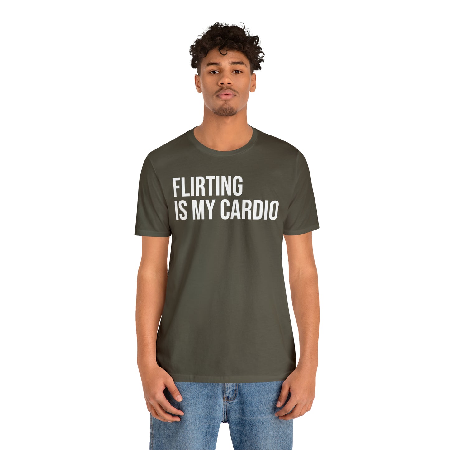 Flirting is My Cardio Shirt - T-Shirt - Cool Father’s Day Shirt - Funny Dad Shirt - Father Figure Shirt - Entrepreneur - Parenting - Mom - Mothers