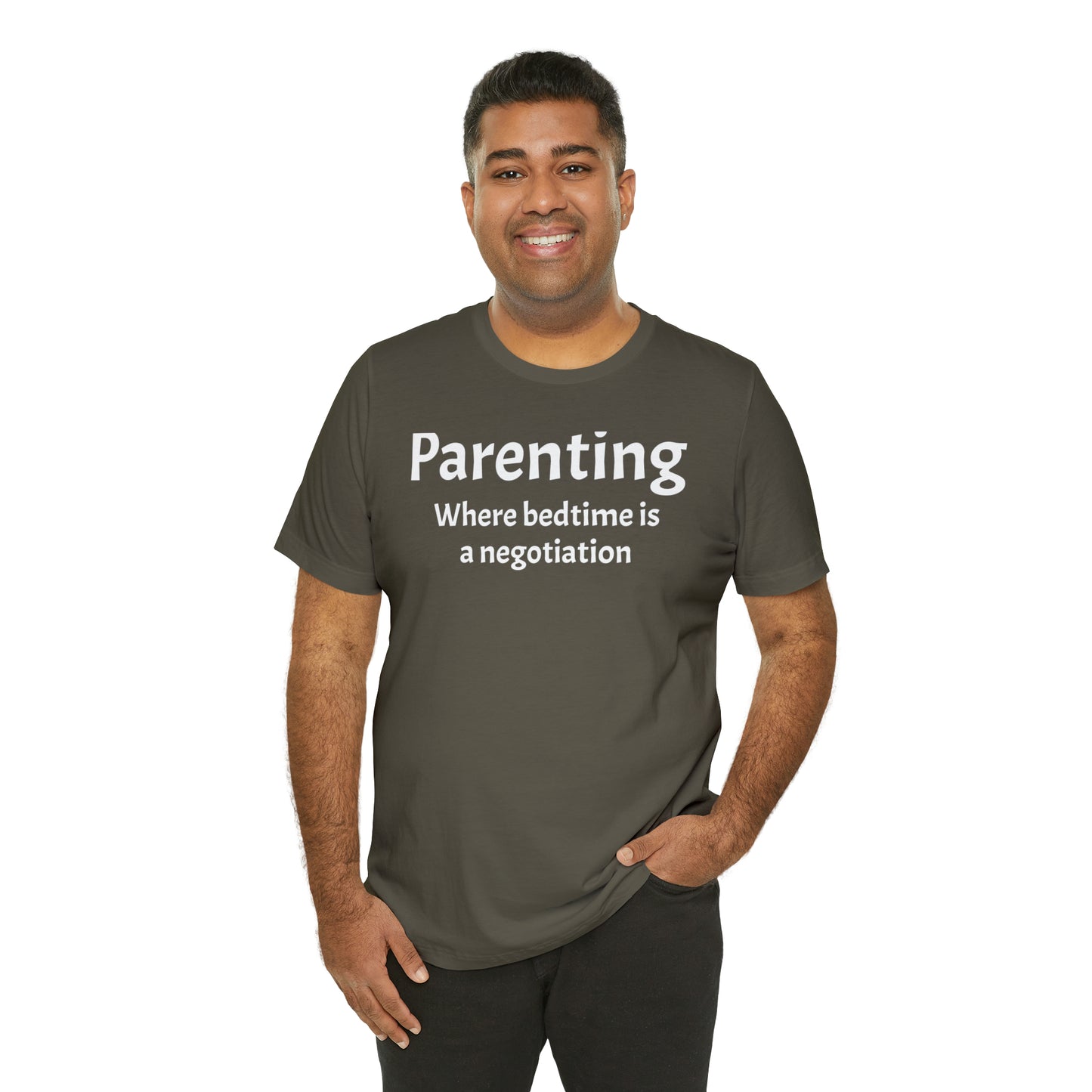 Parenting Bedtime Negotiation - T-Shirt - Cool Father’s Day Shirt - Funny Dad Shirt - Father Figure Shirt - Moms - Mothers - Parenting