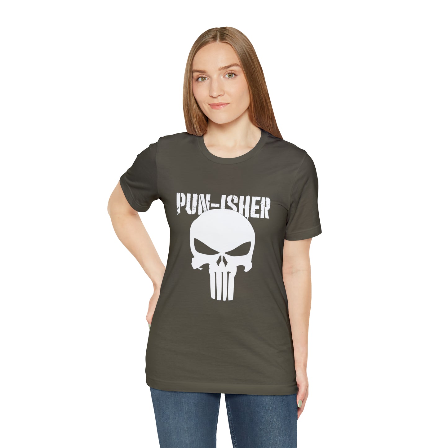 Pun-Isher Punisher Pun Dad Shirt - T-Shirt - Cool Father’s Day Shirt - Funny Dad Shirt - Father Figure Shirt