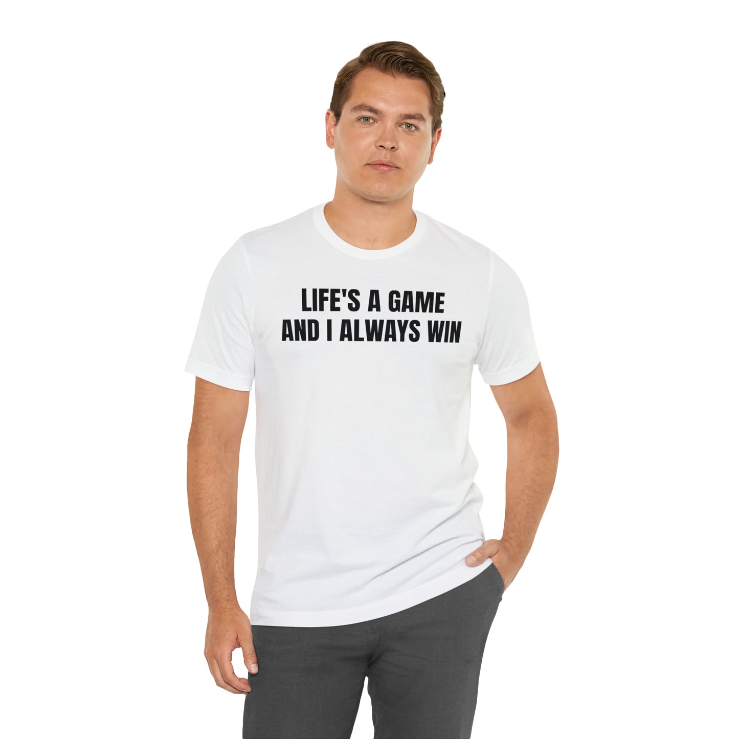 Life's A Game I Always Win Shirt - T-Shirt - Cool Father’s Day Shirt - Funny Dad Shirt - Father Figure Shirt - Entrepreneur - Parenting