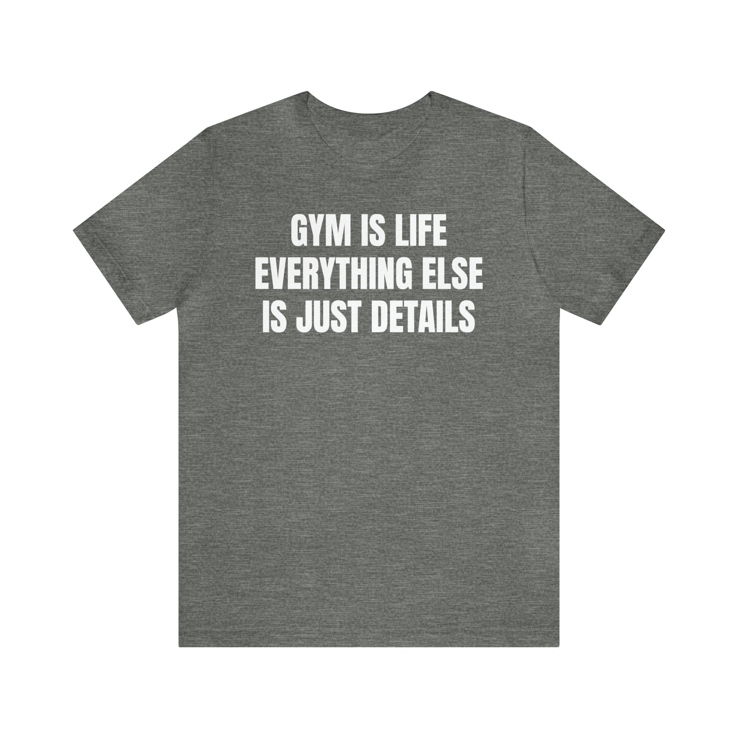 Gym Is Life Shirt - T-Shirt - Cool Father’s Day Shirt - Funny Dad Shirt - Father Figure Shirt - Entrepreneur - Parenting - Mom - Mothers