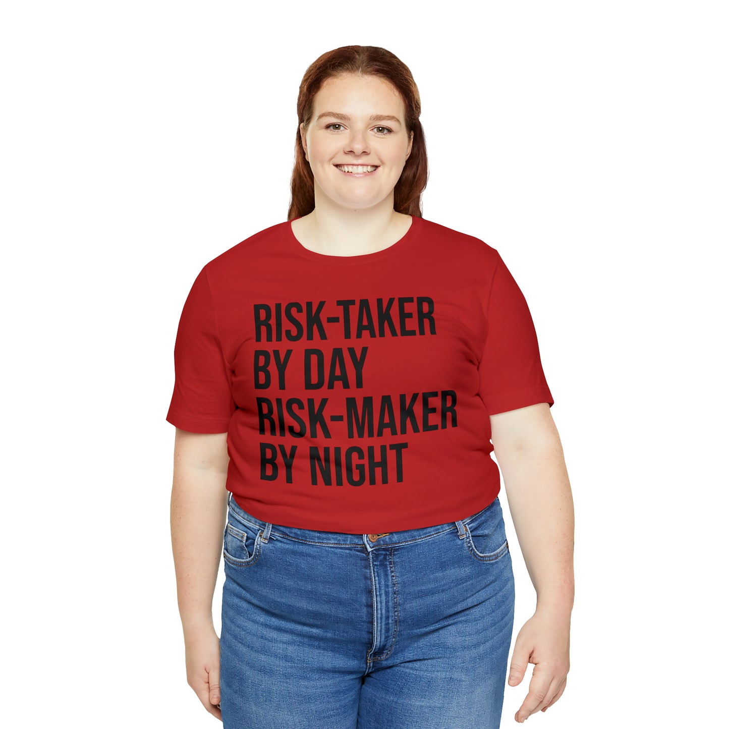 Risk Taker by Day Risk Maker by Night Shirt - T-Shirt - Cool Father’s Day Shirt - Funny Dad Shirt - Father Figure Shirt - Entrepreneur - Parenting - Mom - Mothers