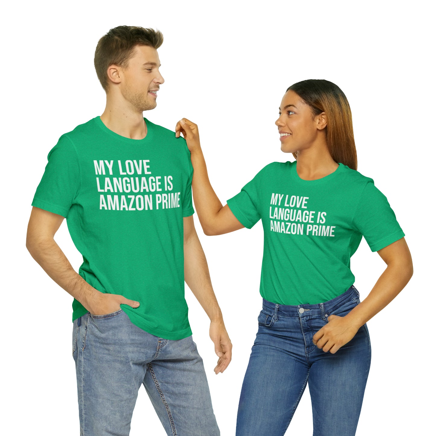 My Love Language is Amazon Prime Shirt - T-Shirt - Funny Dad Shirt - Love Language - Parenting - Mom - Mothers