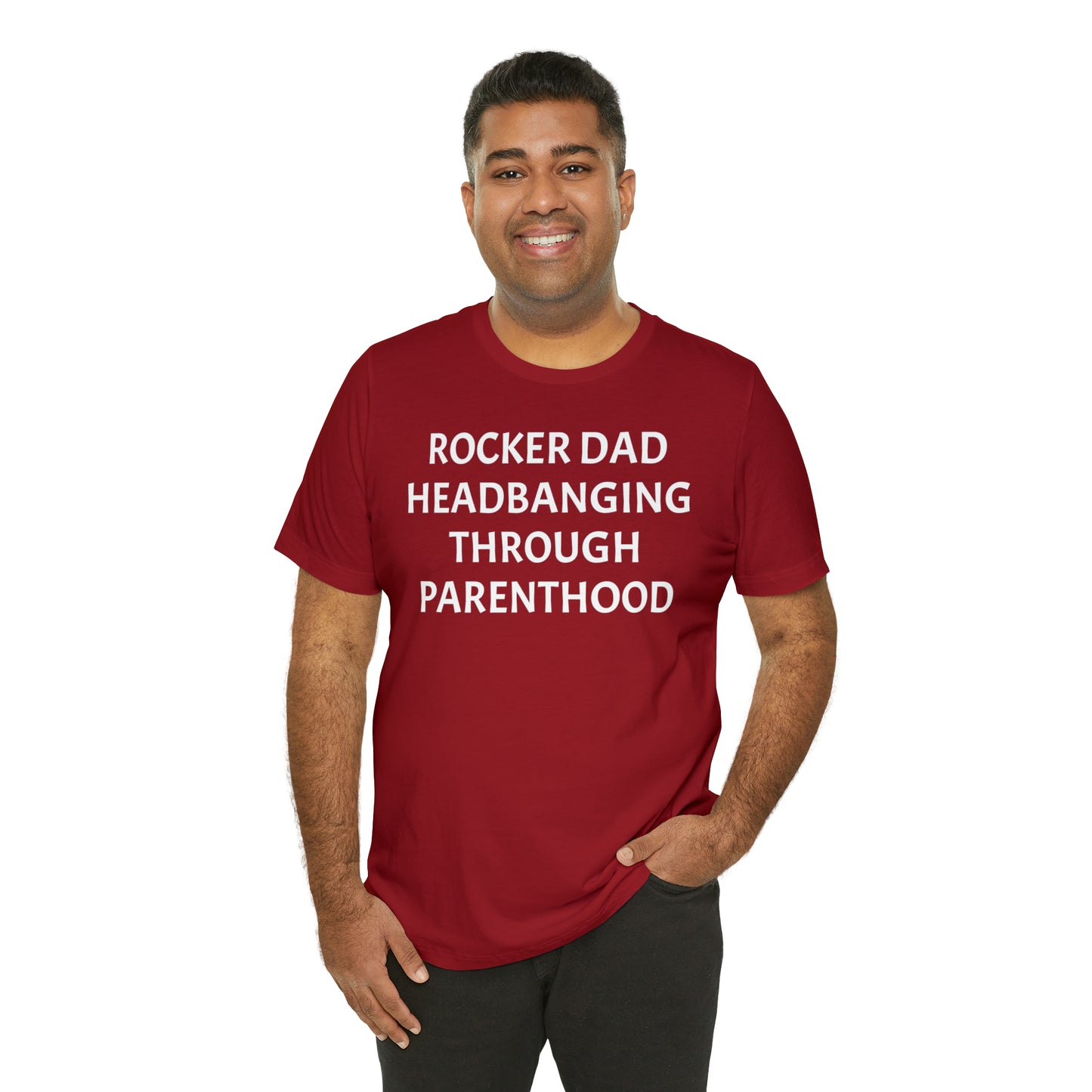 Rocker Dad Headbanging Parenthood - T-Shirt - Cool Father’s Day Shirt - Funny Dad Shirt - Father Figure Shirt - Entrepreneur -  Parenting