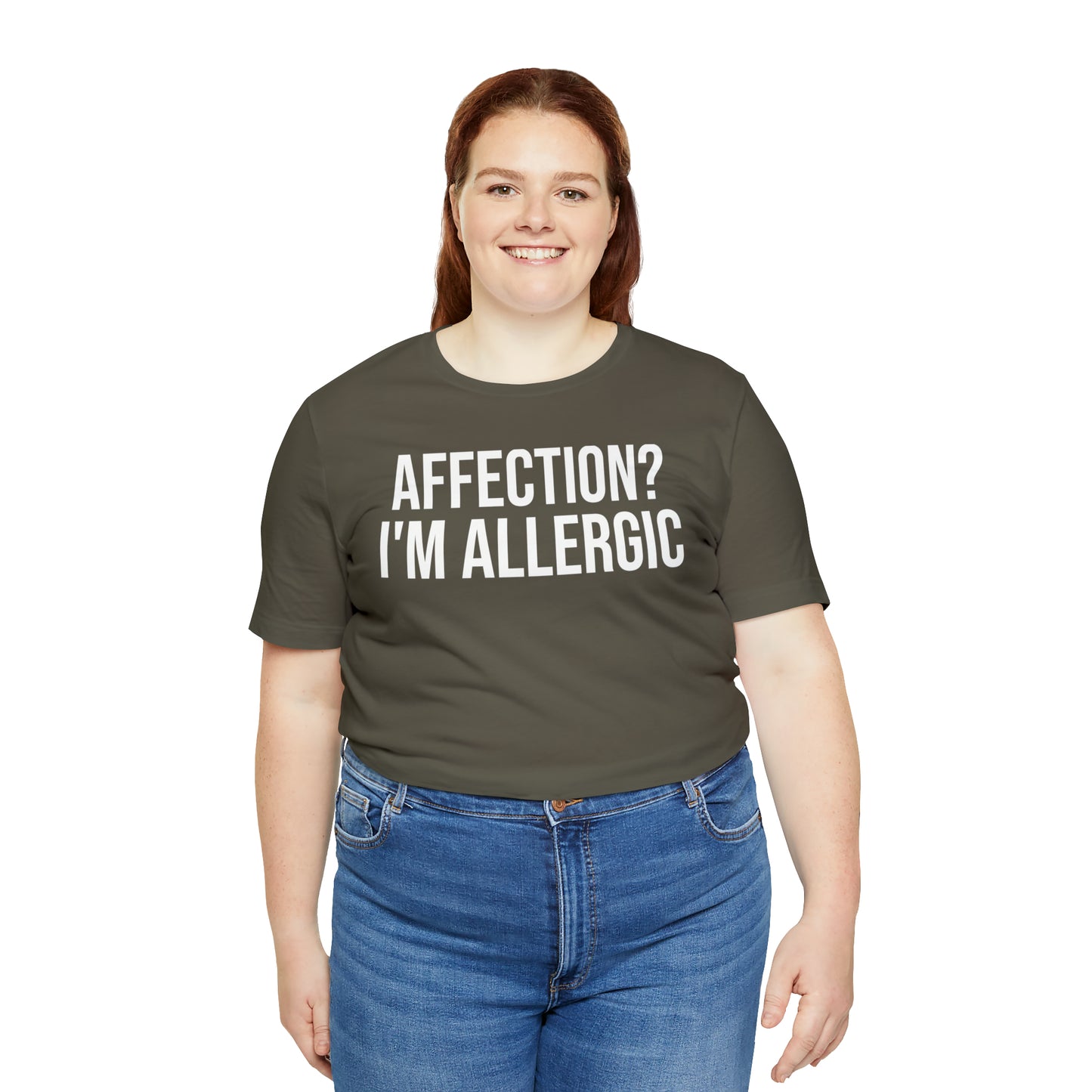 Affection? I'm Allergic Shirt - T-Shirt - Cool Father’s Day Shirt - Funny Dad Shirt - Father Figure Shirt - Entrepreneur - Parenting - Mom - Mothers