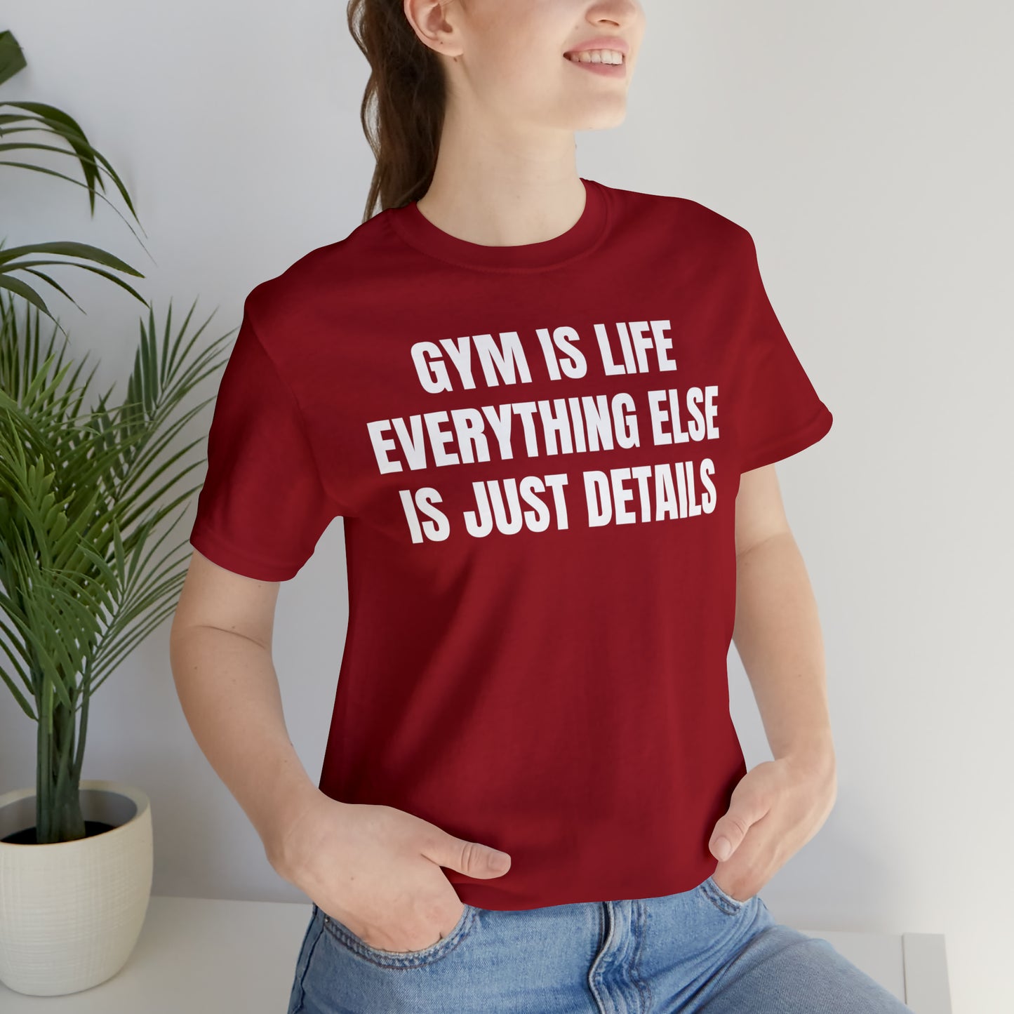 Gym Is Life Shirt - T-Shirt - Cool Father’s Day Shirt - Funny Dad Shirt - Father Figure Shirt - Entrepreneur - Parenting - Mom - Mothers