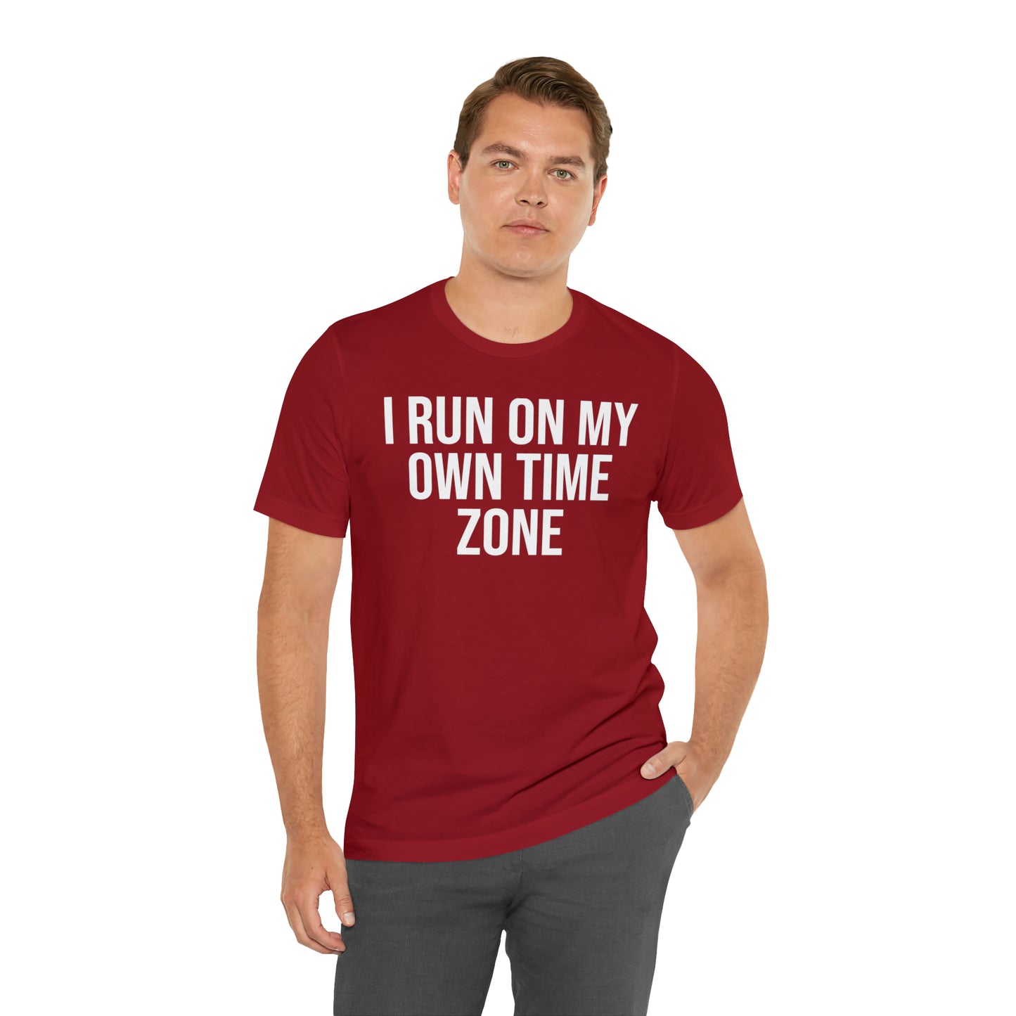 I Run On My Own Time Zone Shirt - T-Shirt - Cool Father’s Day Shirt - Funny Dad Shirt - Father Figure Shirt - Entrepreneur - Parenting