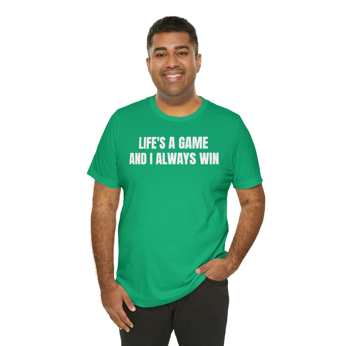 Life's A Game I Always Win Shirt - T-Shirt - Cool Father’s Day Shirt - Funny Dad Shirt - Father Figure Shirt - Entrepreneur - Parenting