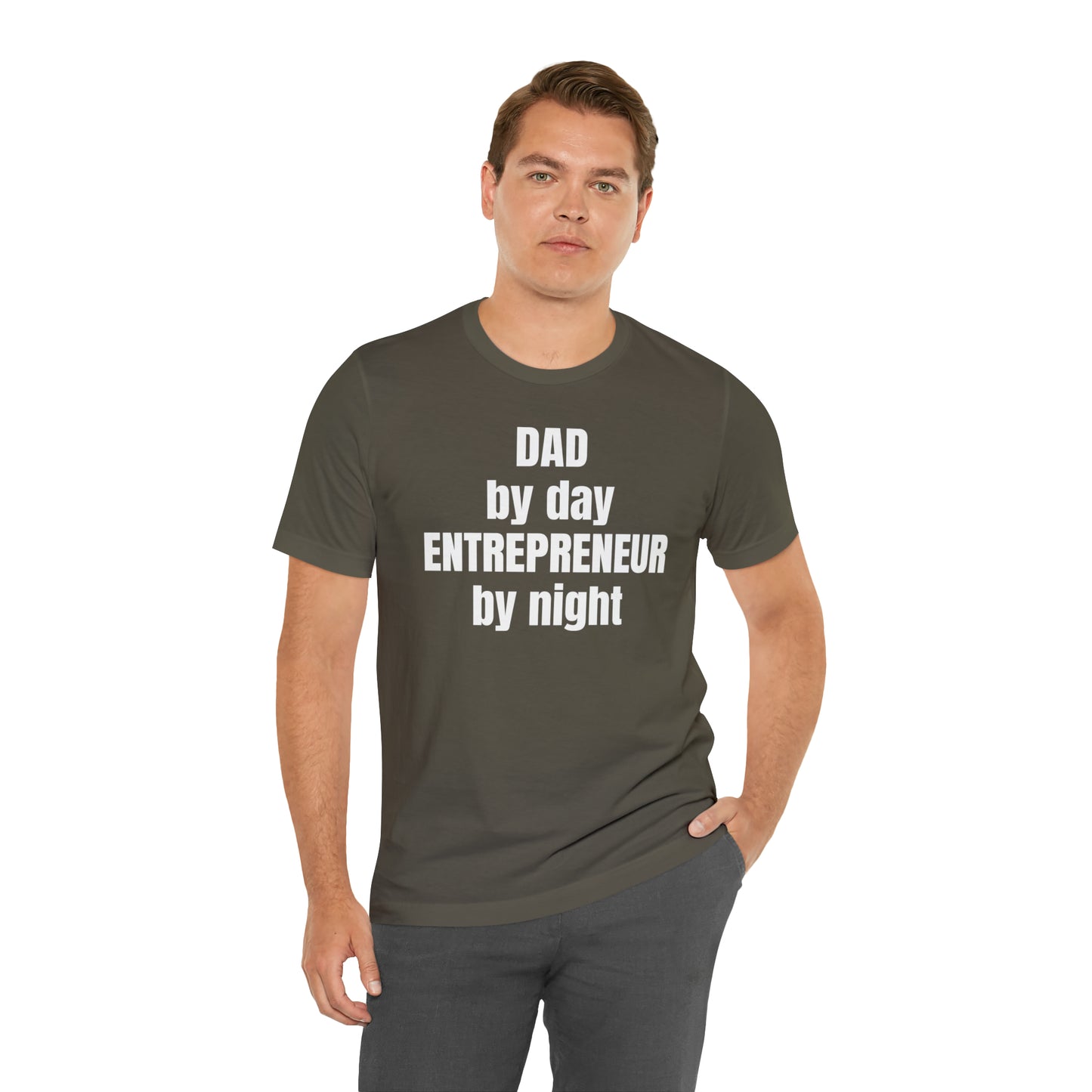 Dad by Day Entrepreneur by Night Dad Shirt - T-Shirt - Cool Father’s Day Shirt - Funny Dad Shirt - Father Figure Shirt