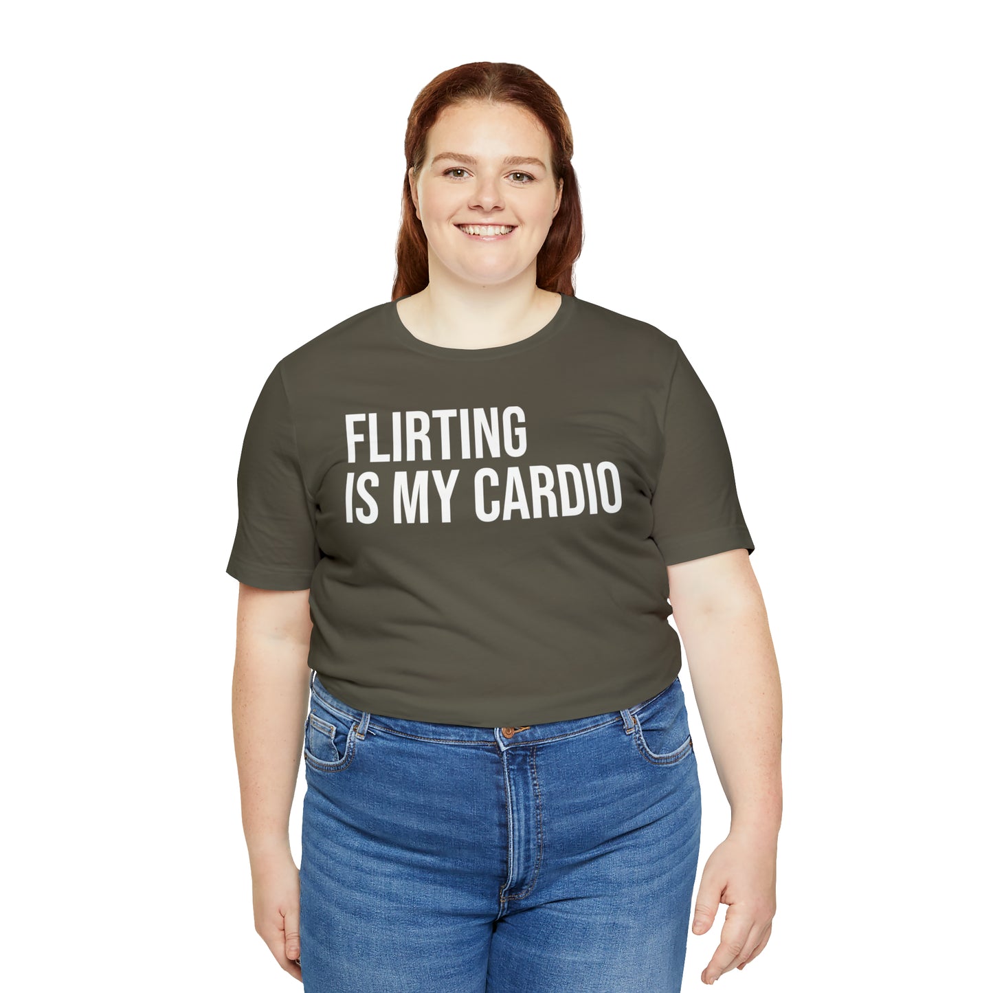 Flirting is My Cardio Shirt - T-Shirt - Cool Father’s Day Shirt - Funny Dad Shirt - Father Figure Shirt - Entrepreneur - Parenting - Mom - Mothers