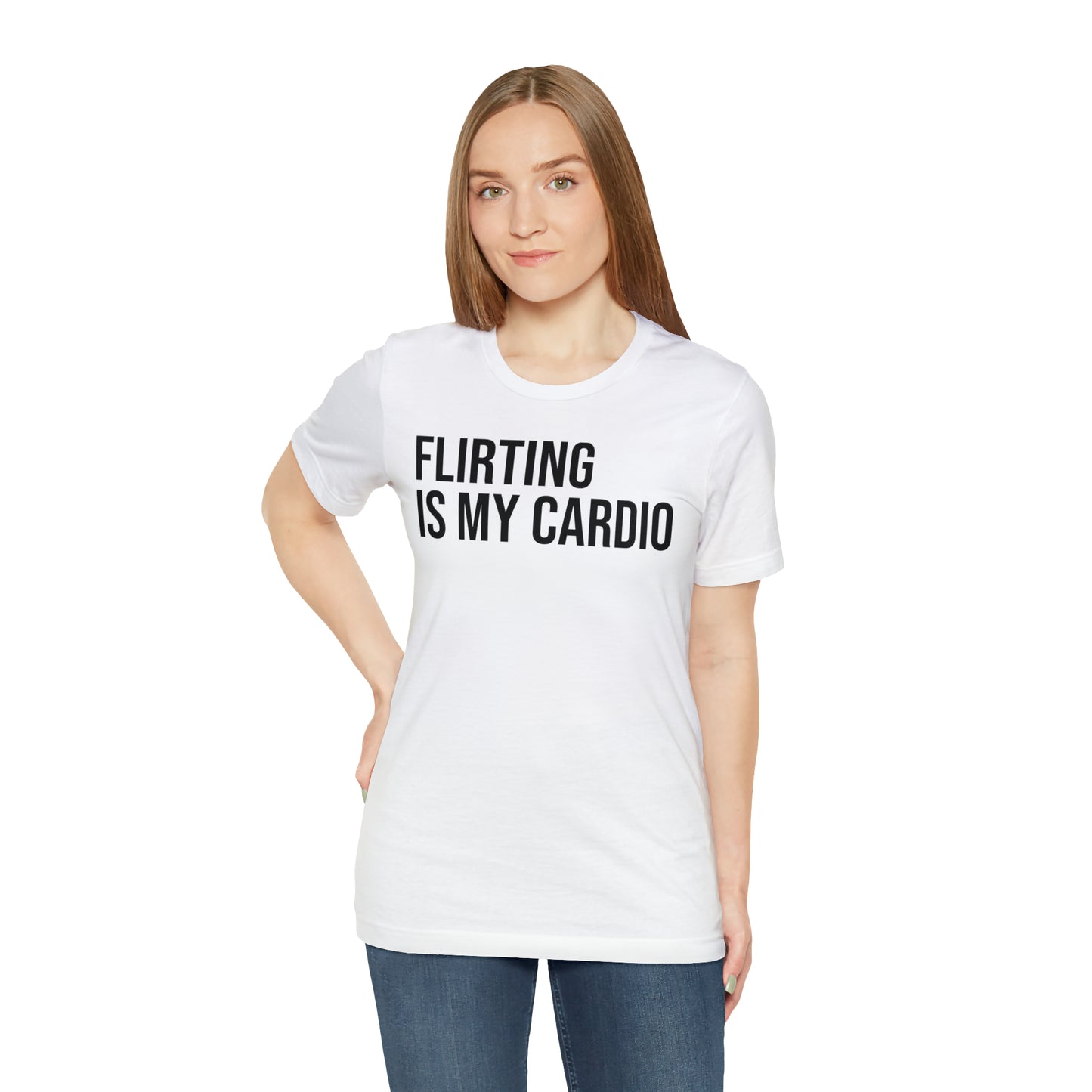 Flirting is My Cardio Shirt - T-Shirt - Cool Father’s Day Shirt - Funny Dad Shirt - Father Figure Shirt - Entrepreneur - Parenting - Mom - Mothers