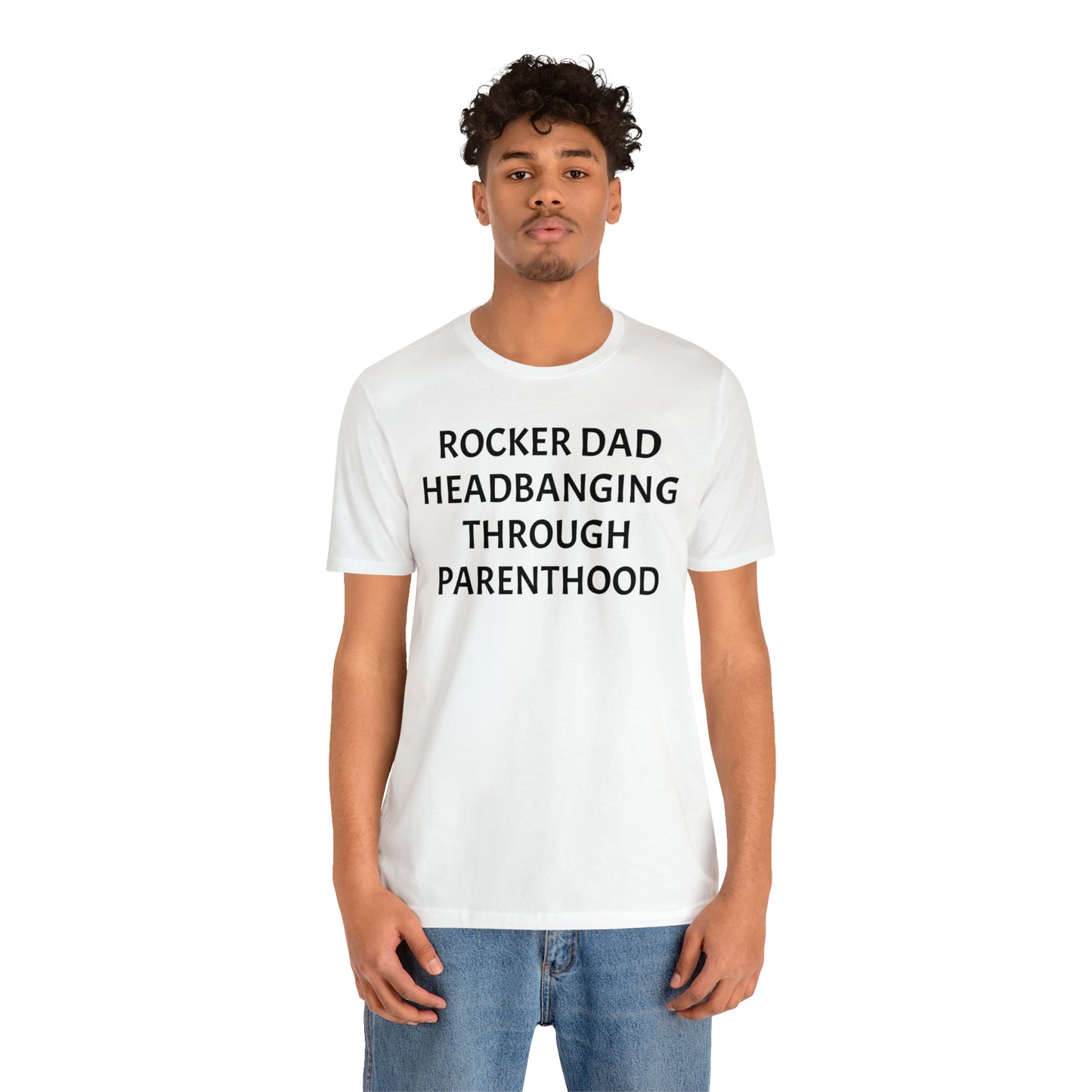 Rocker Dad Headbanging Parenthood - T-Shirt - Cool Father’s Day Shirt - Funny Dad Shirt - Father Figure Shirt - Entrepreneur -  Parenting