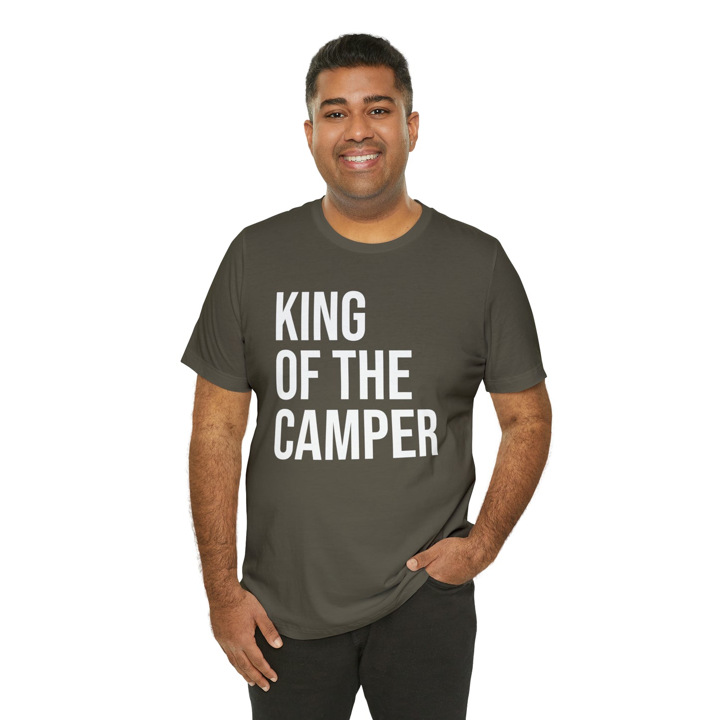 King of the Camper Dad Shirt - T-Shirt - Cool Father’s Day Shirt - Funny Dad Shirt - Father Figure Shirt