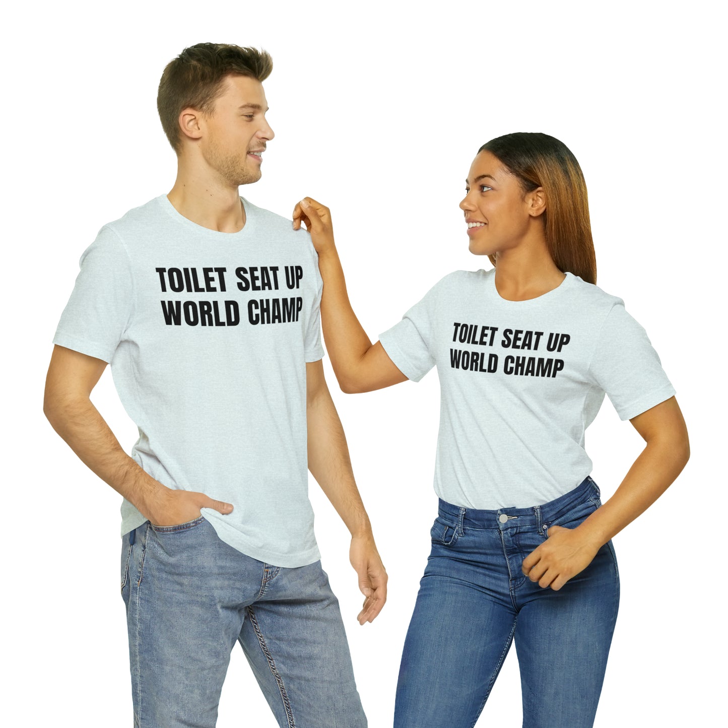 Toilet Seat Up World Champ Shirt - T-Shirt - Cool Father’s Day Shirt - Funny Dad Shirt - Father Figure Shirt - Entrepreneur - Parenting - Men