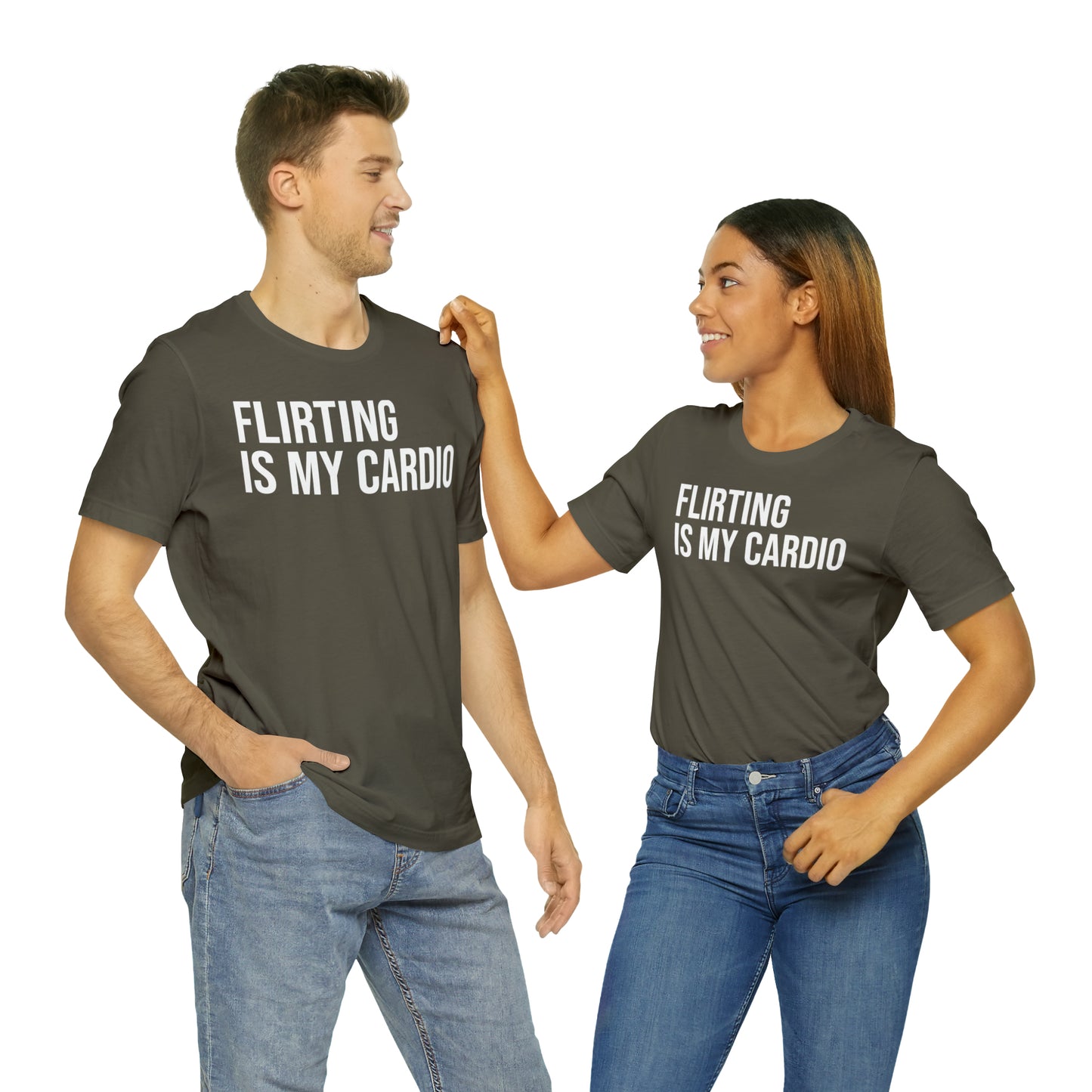 Flirting is My Cardio Shirt - T-Shirt - Cool Father’s Day Shirt - Funny Dad Shirt - Father Figure Shirt - Entrepreneur - Parenting - Mom - Mothers