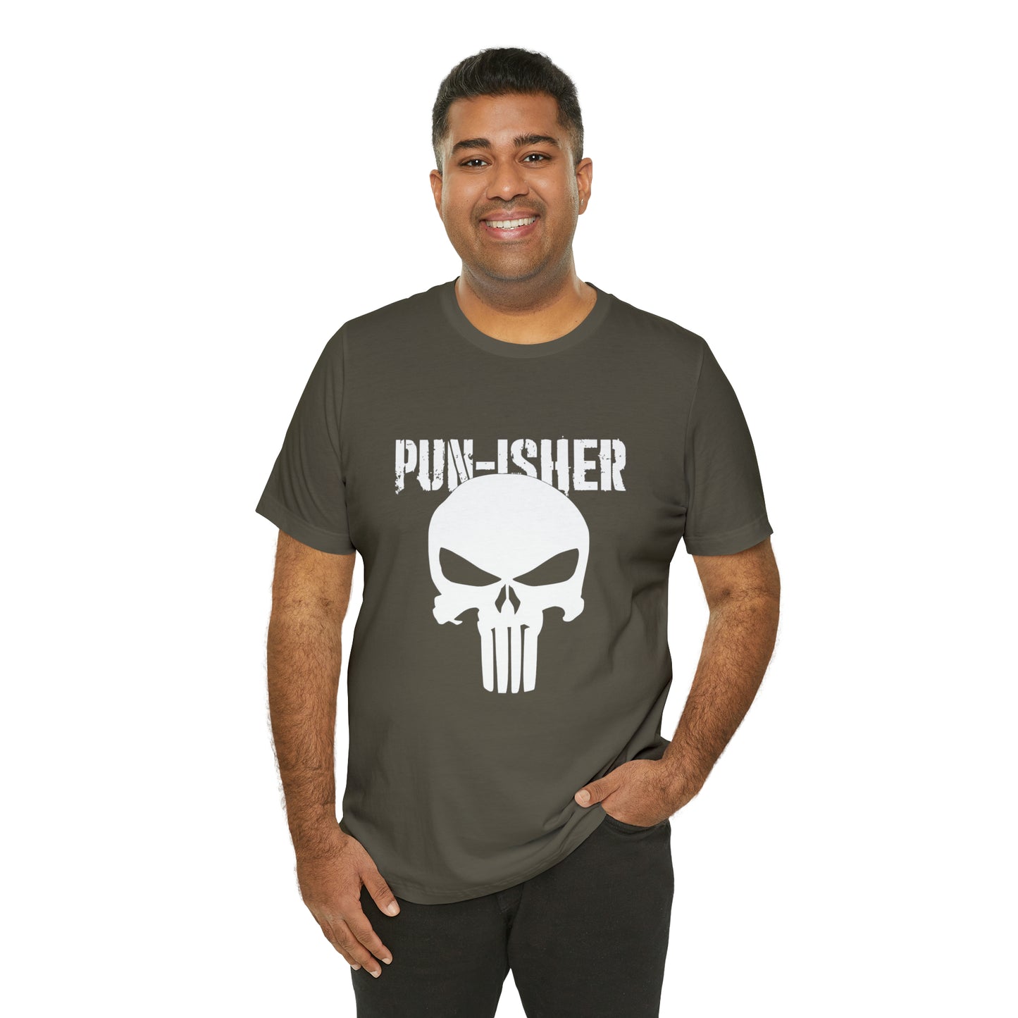 Pun-Isher Punisher Pun Dad Shirt - T-Shirt - Cool Father’s Day Shirt - Funny Dad Shirt - Father Figure Shirt