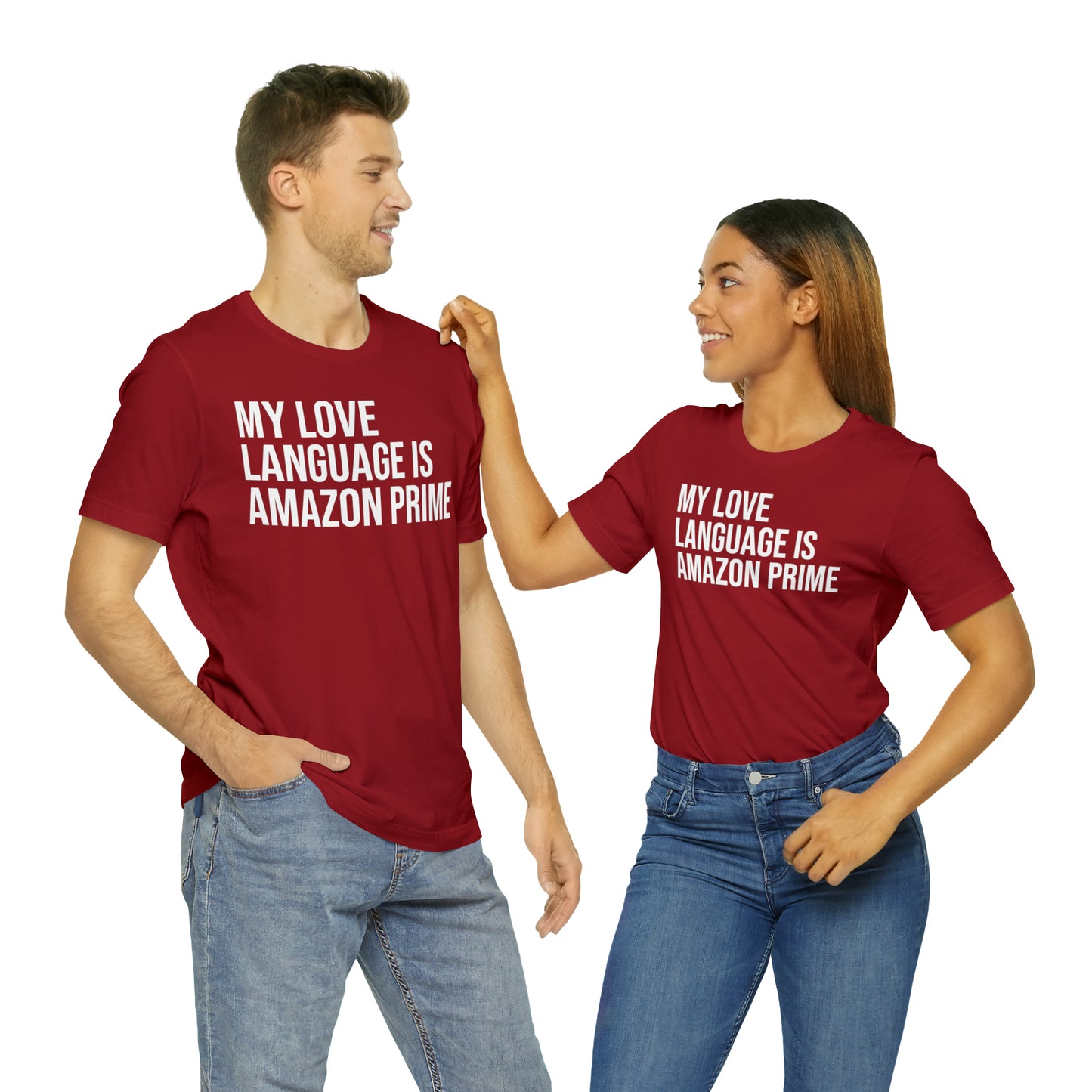 My Love Language is Amazon Prime Shirt - T-Shirt - Funny Dad Shirt - Love Language - Parenting - Mom - Mothers