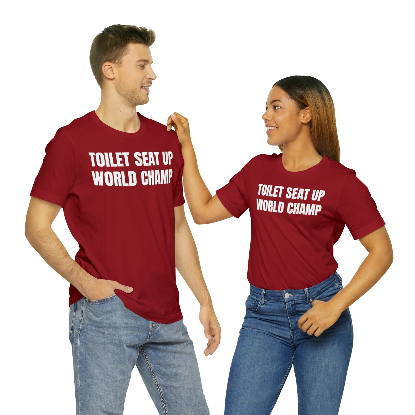 Toilet Seat Up World Champ Shirt - T-Shirt - Cool Father’s Day Shirt - Funny Dad Shirt - Father Figure Shirt - Entrepreneur - Parenting - Men