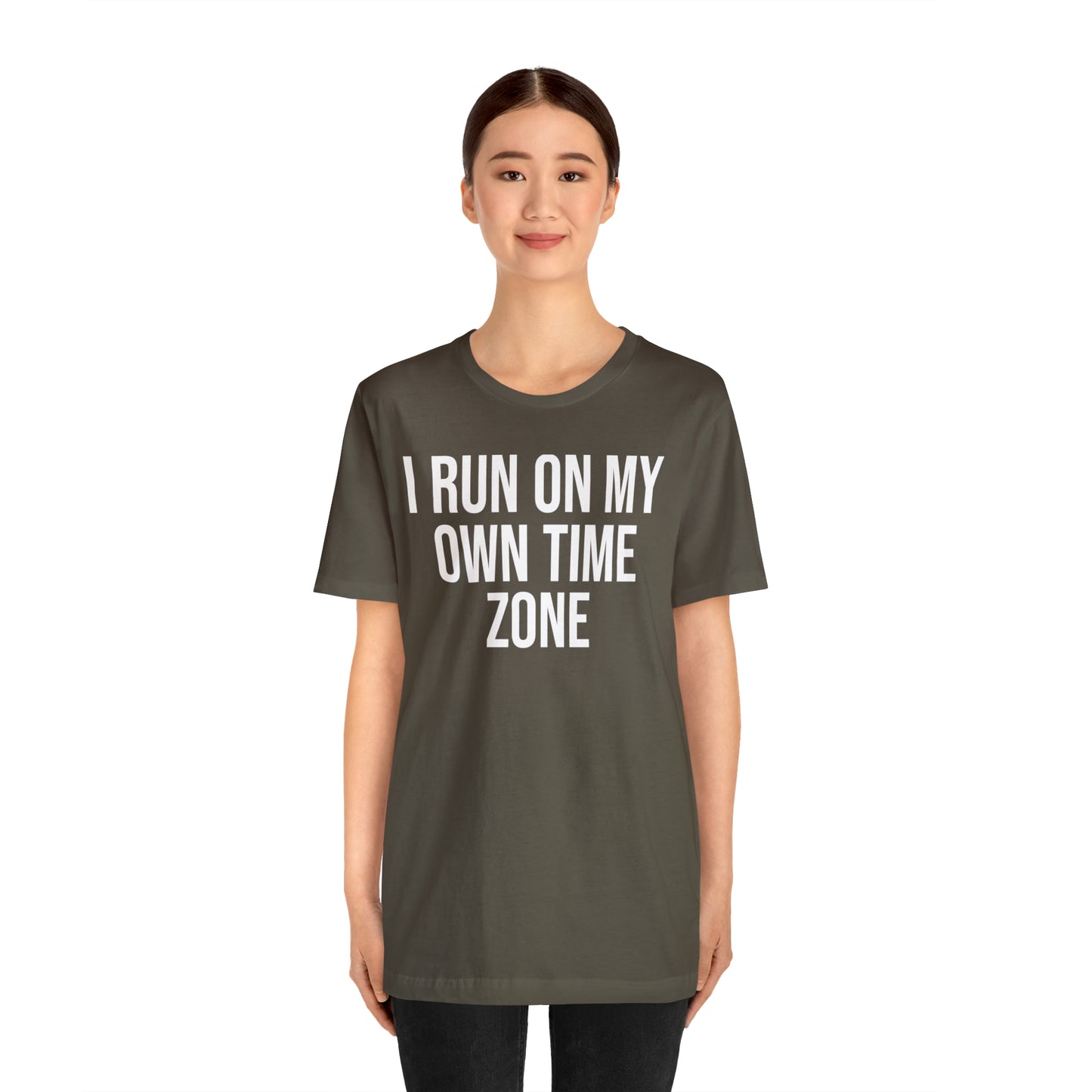 I Run On My Own Time Zone Shirt - T-Shirt - Cool Father’s Day Shirt - Funny Dad Shirt - Father Figure Shirt - Entrepreneur - Parenting