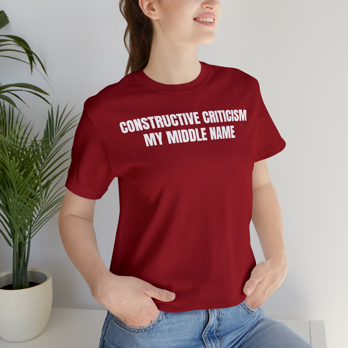 Constructive Criticism My Middle Name Shirt - T-Shirt - Cool Father’s Day Shirt - Funny Dad Shirt - Father Figure Shirt - Entrepreneur - Parenting